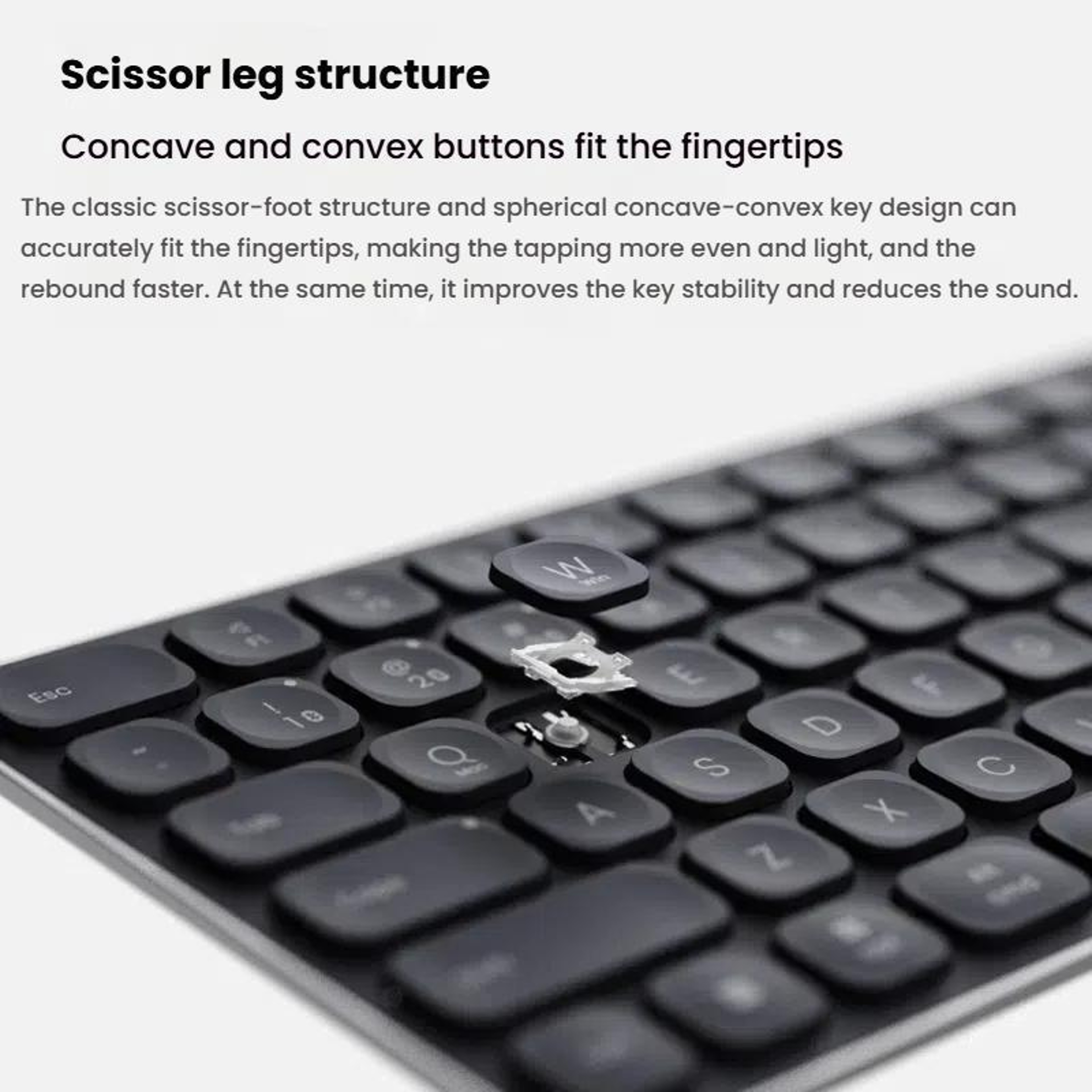 Rapoo E9000G Wireless Bluetooth Keyboard Multi Device Compact Keyboard for Laptop Tablet and Phone – view 9