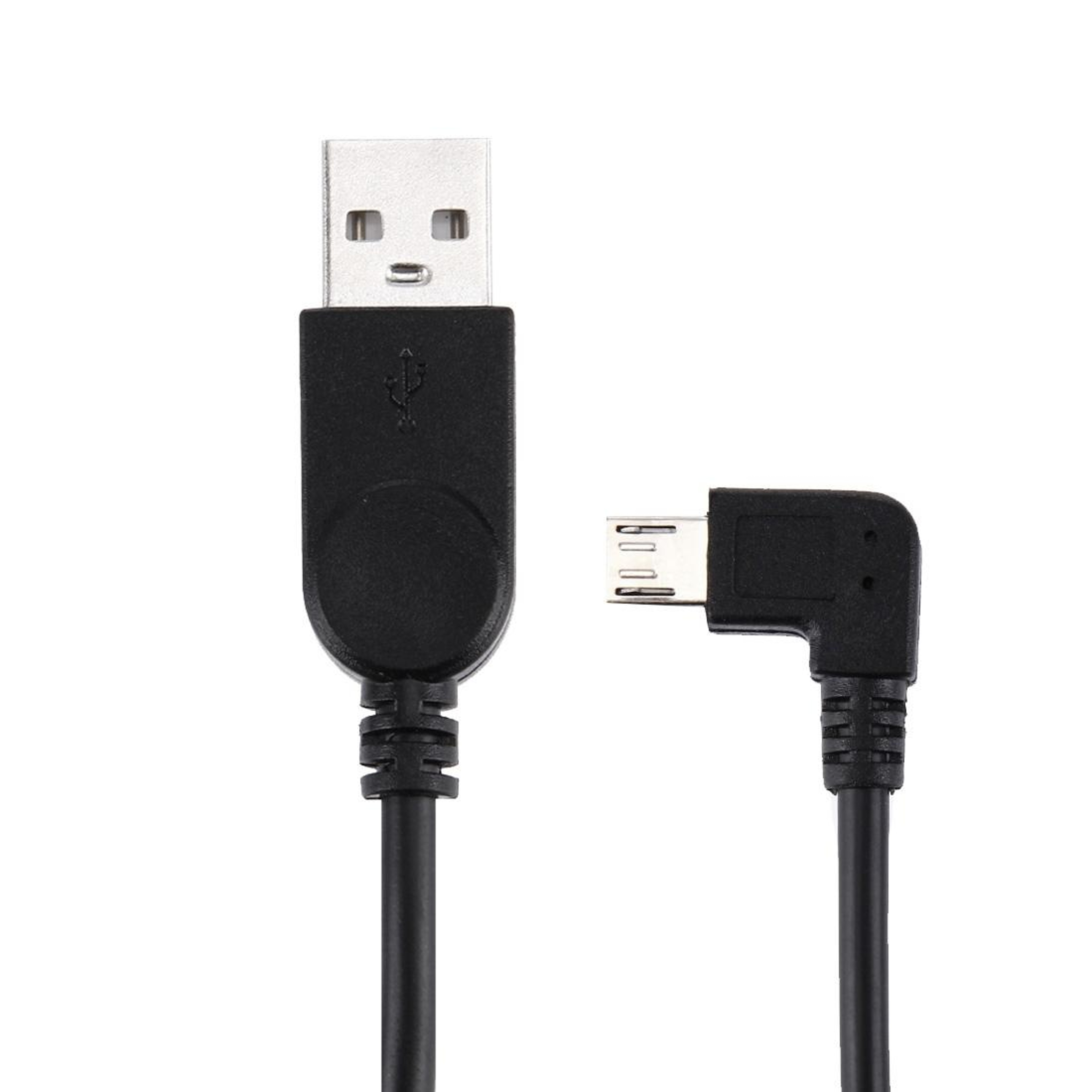 90 Degree Micro USB Charging Cable 28cm Right Angle USB Data Sync Cable for Android Devices – view 3