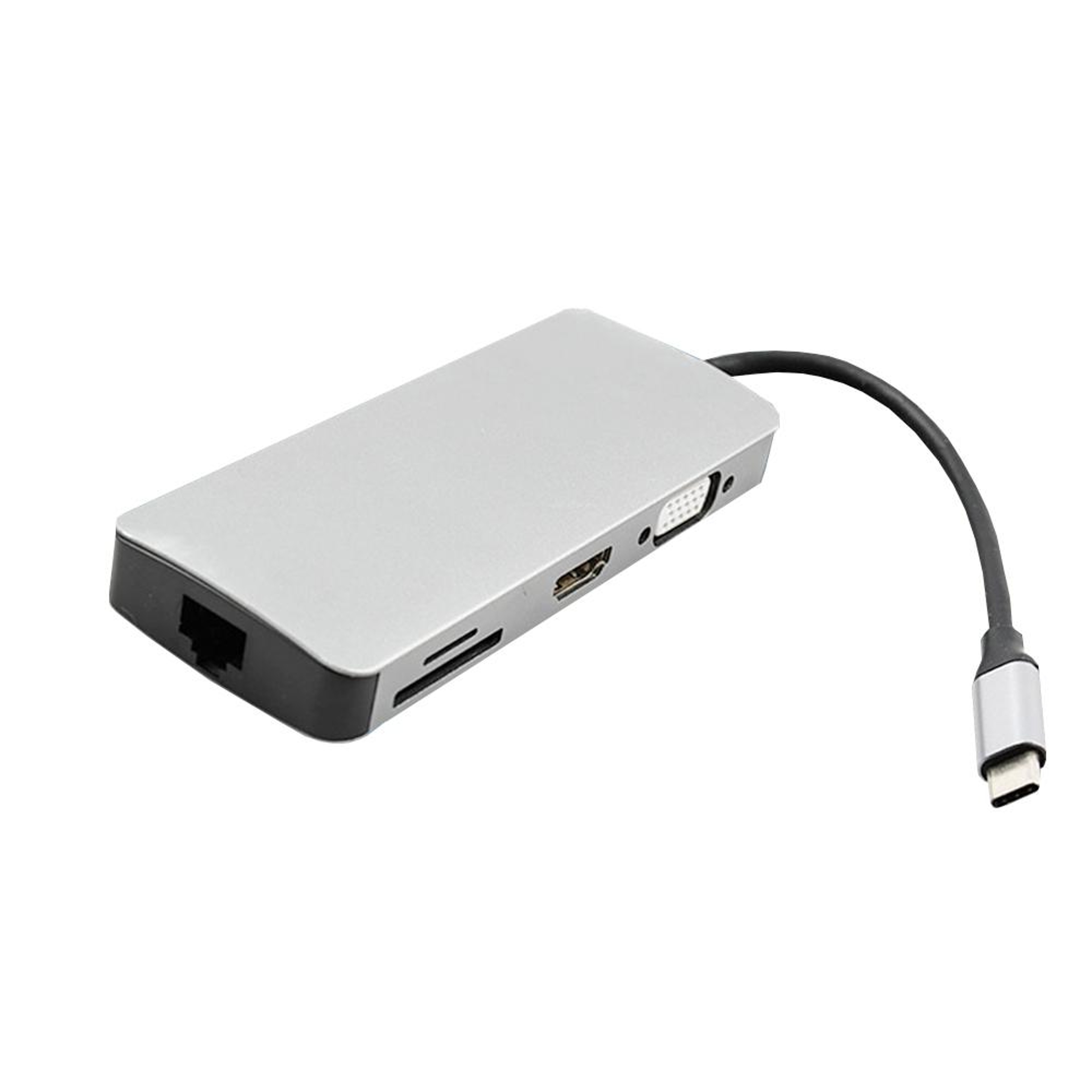 WS-06 9 in 1 USB C Adapter Multiport USB C Hub with 4K HDMI Gigabit Ethernet PD Charging – view 1