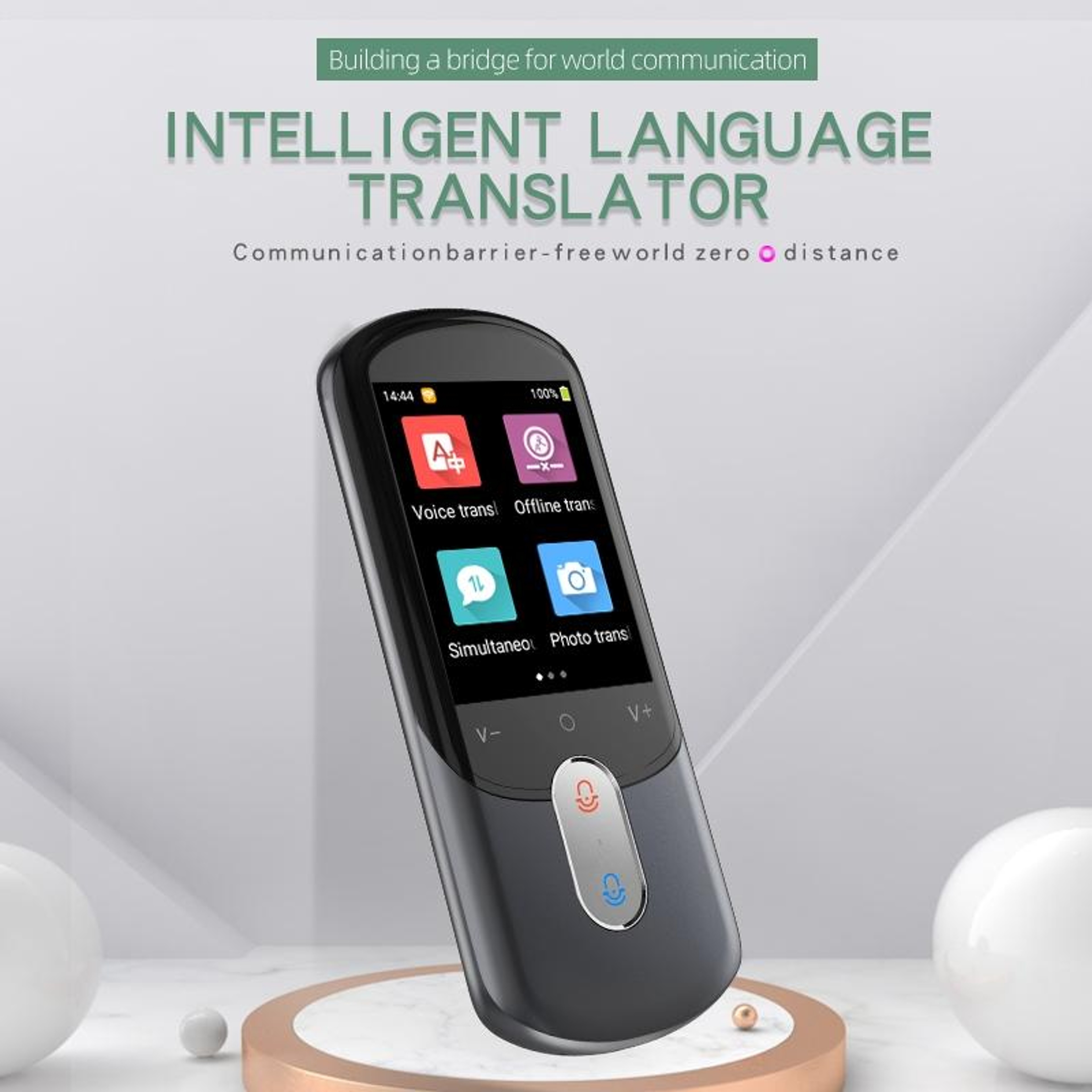AI Translator Device Voice Translator with 139 Languages HD Touchscreen Photo Translator Offline Translator – view 2