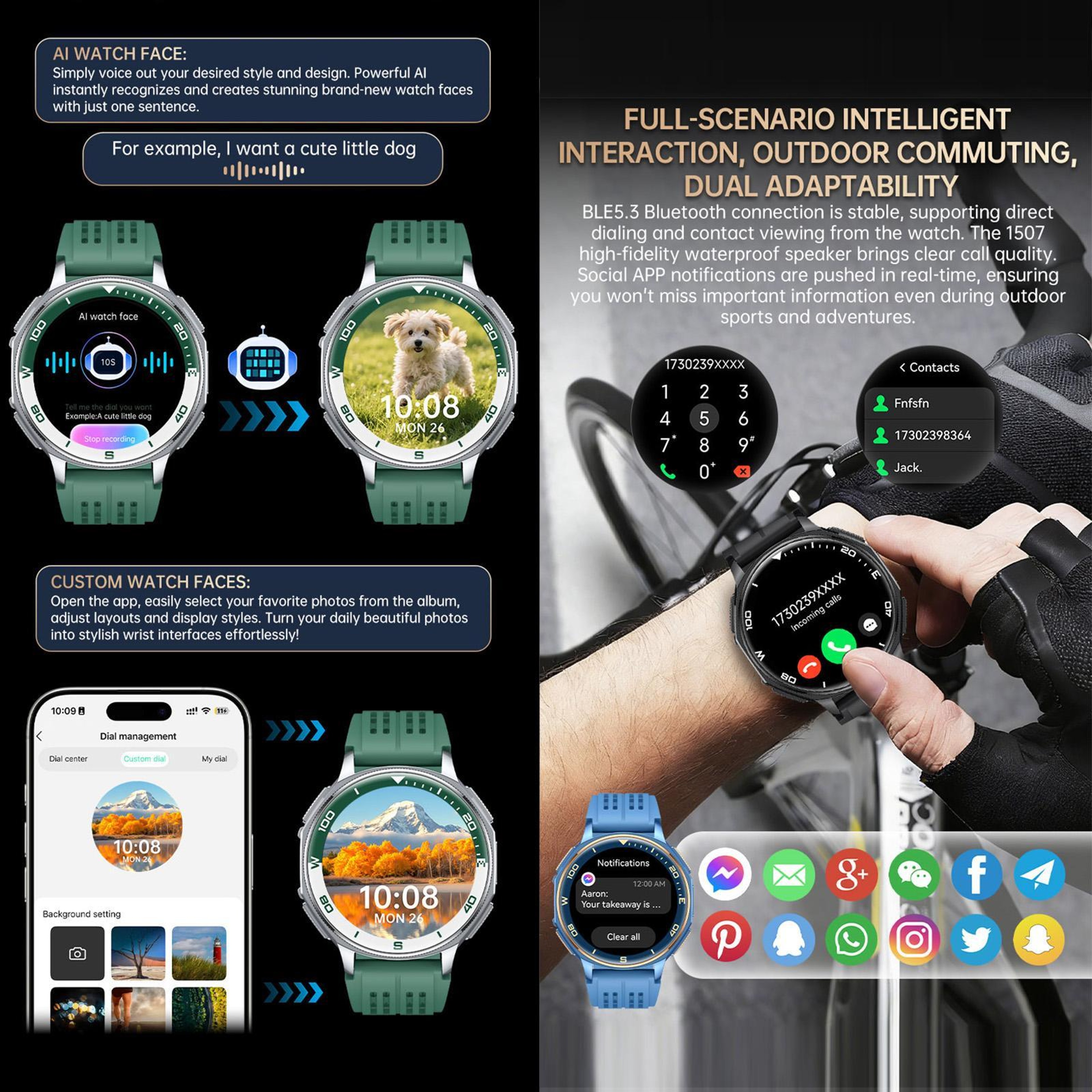 S99 GPS Smart Watch with AMOLED Smartwatch Bluetooth Calling Fitness Tracker – view 6
