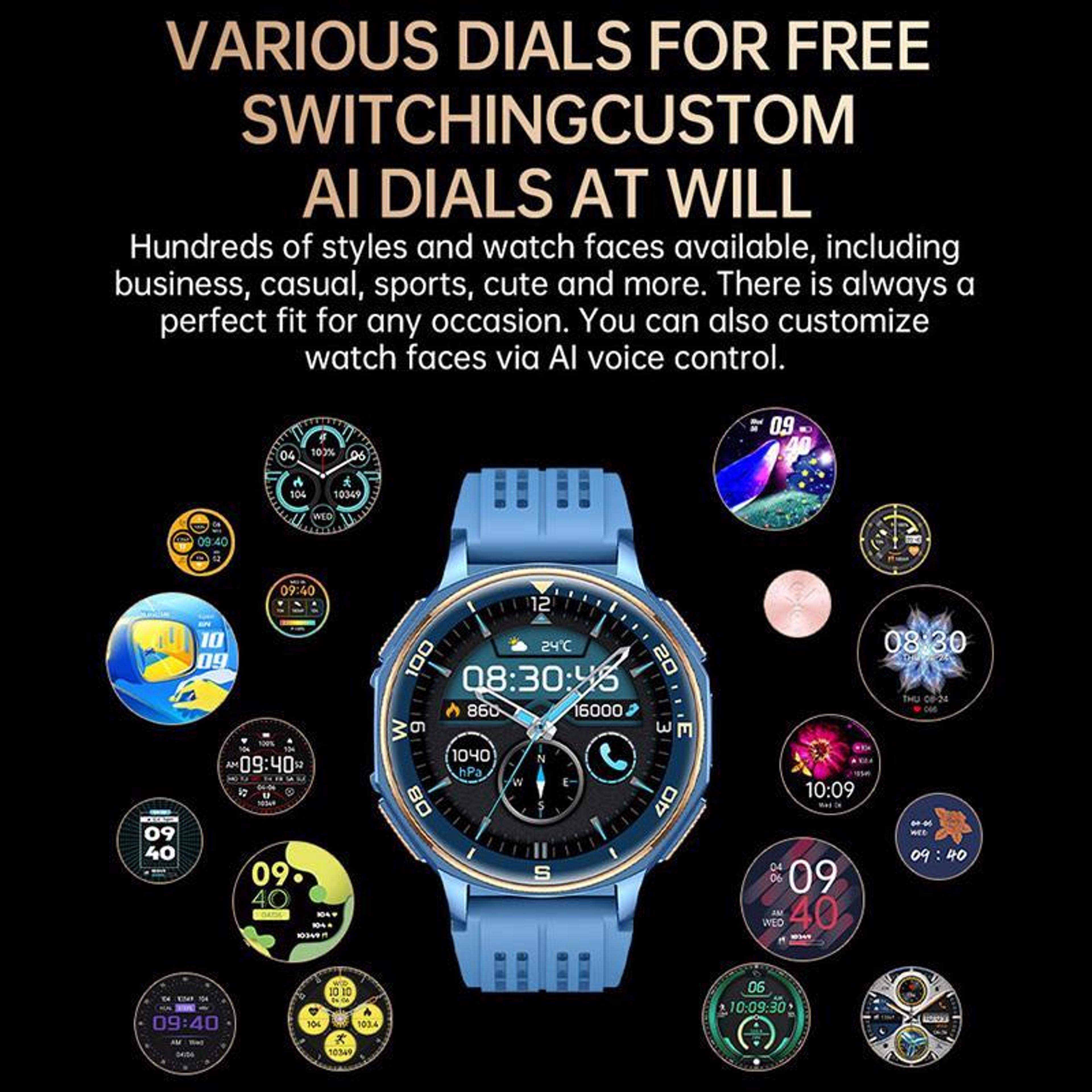 S99 GPS Smart Watch with AMOLED Smartwatch Bluetooth Calling Fitness Tracker – view 17