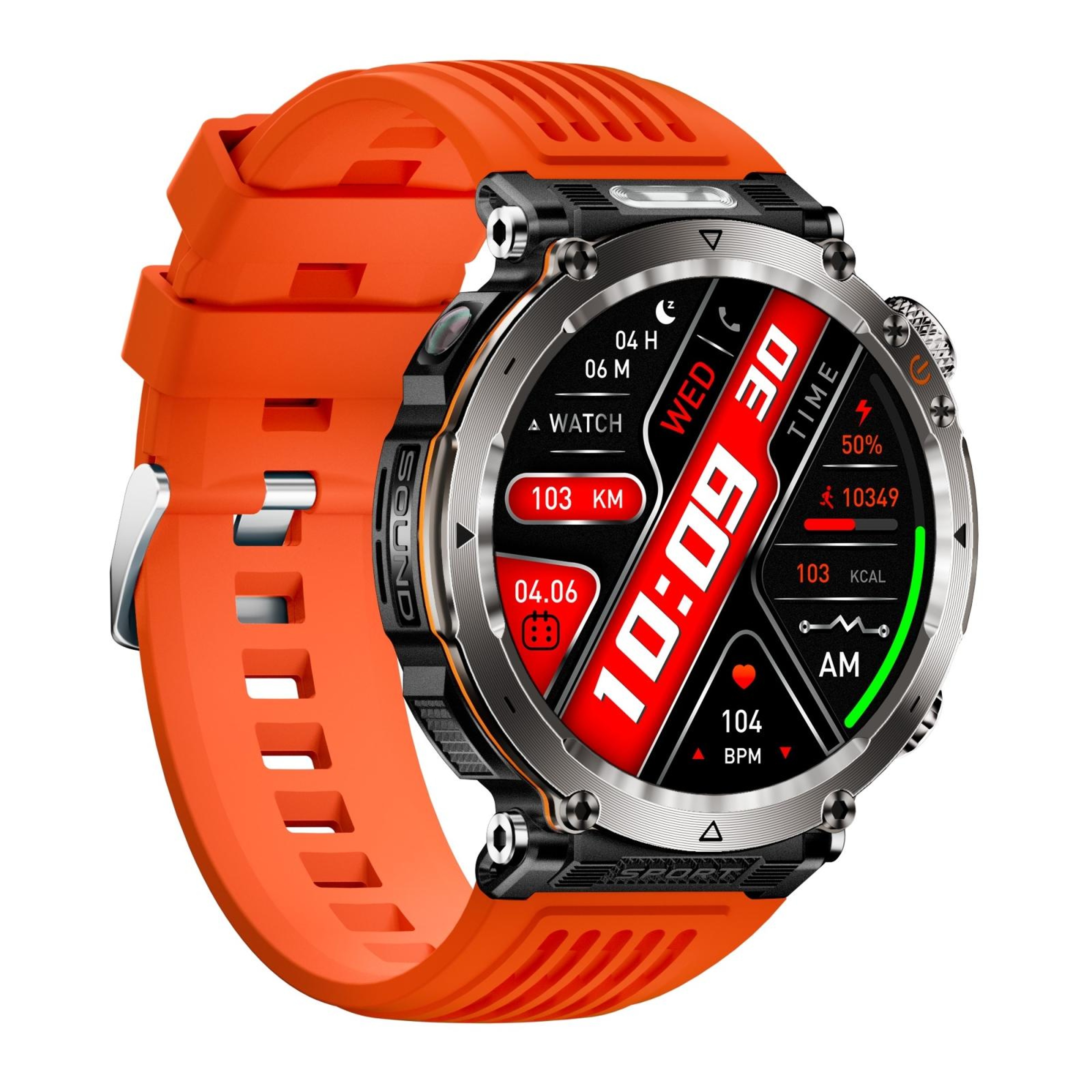 HT30 Smart Watch IP68 Waterproof Smartwatch with Bluetooth Calling Flashlight Compass – view 3