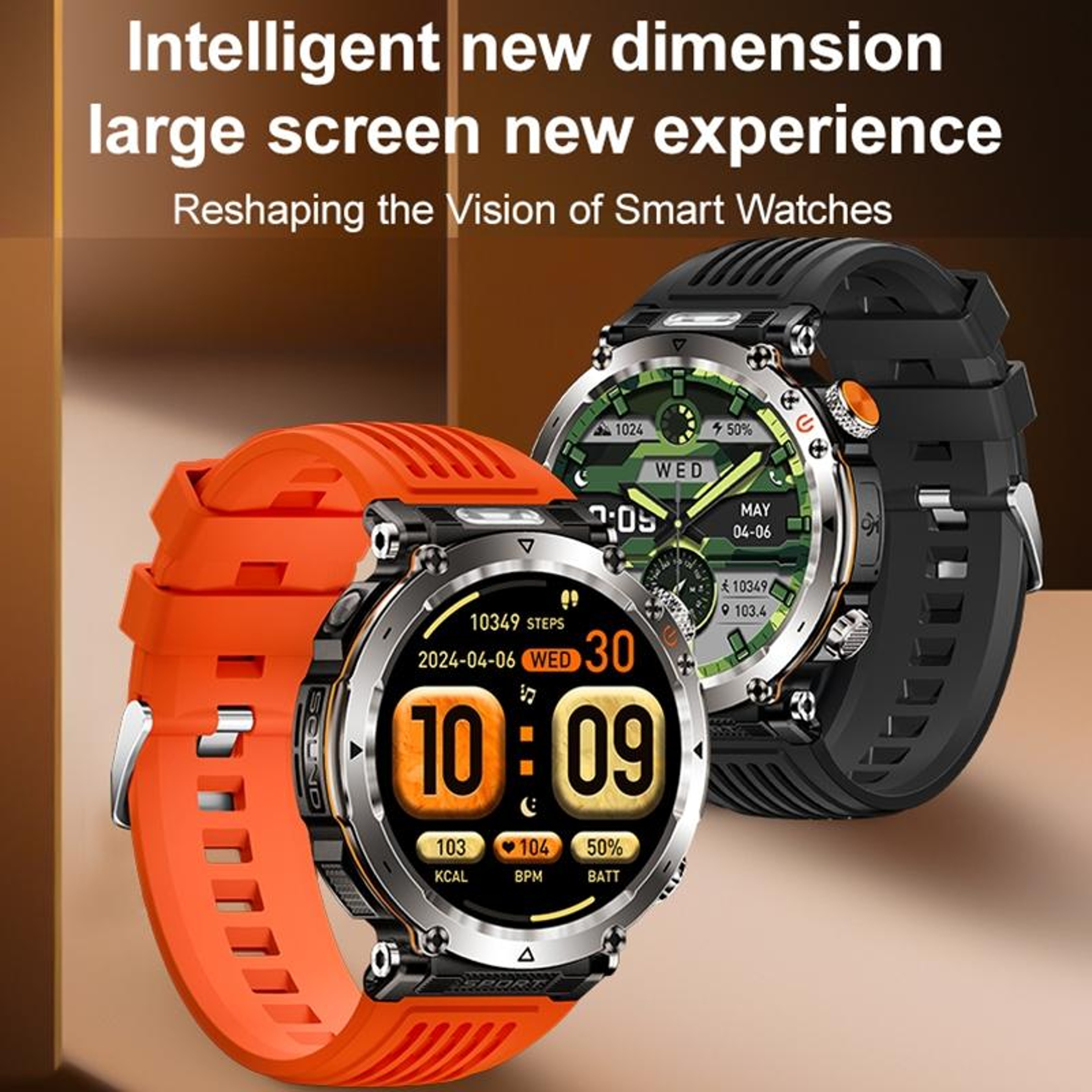 HT30 Smart Watch IP68 Waterproof Smartwatch with Bluetooth Calling Flashlight Compass – view 4