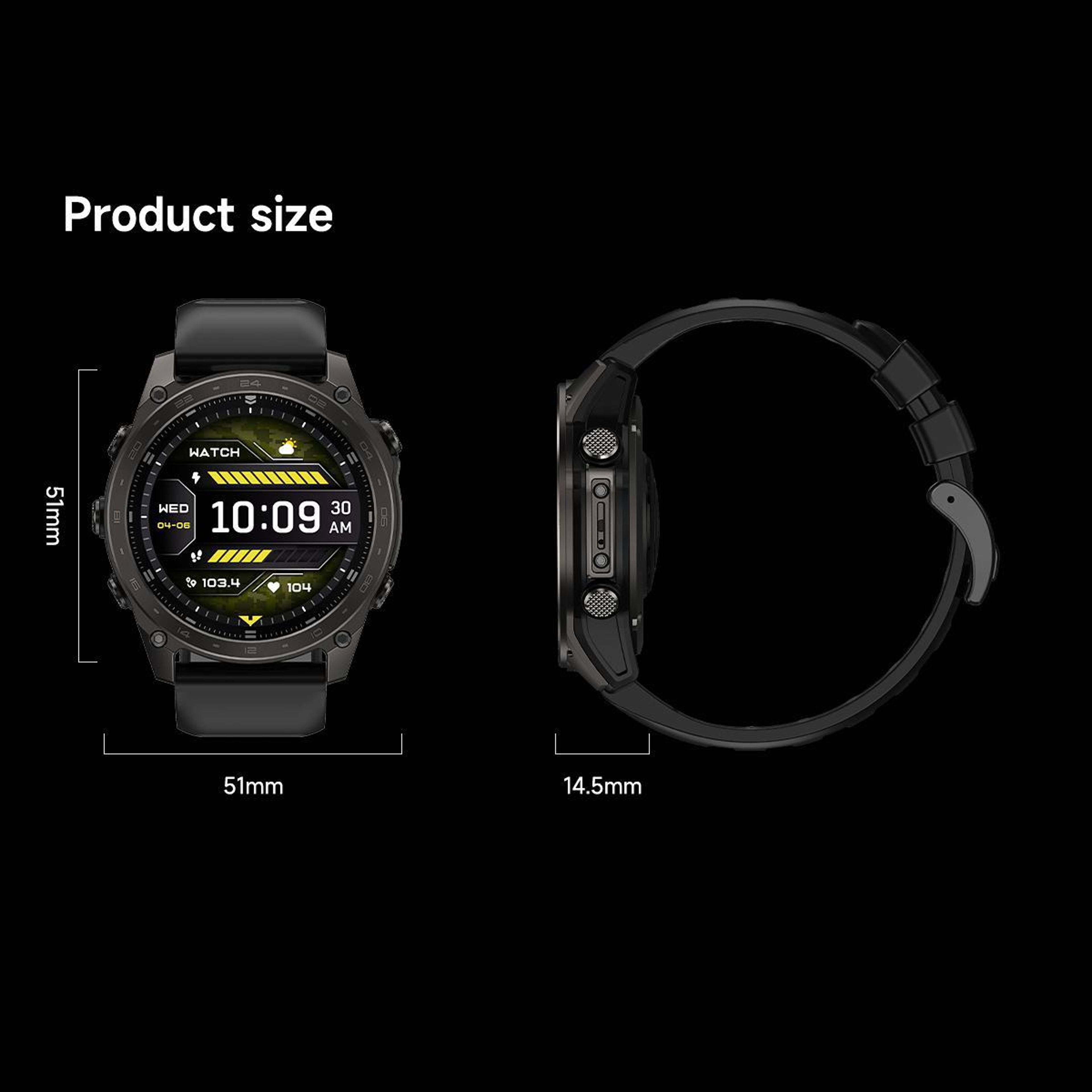 T8 Pro AMOLED Smart Watch with Bluetooth Calling 5ATM Waterproof Fitness Tracker – view 4
