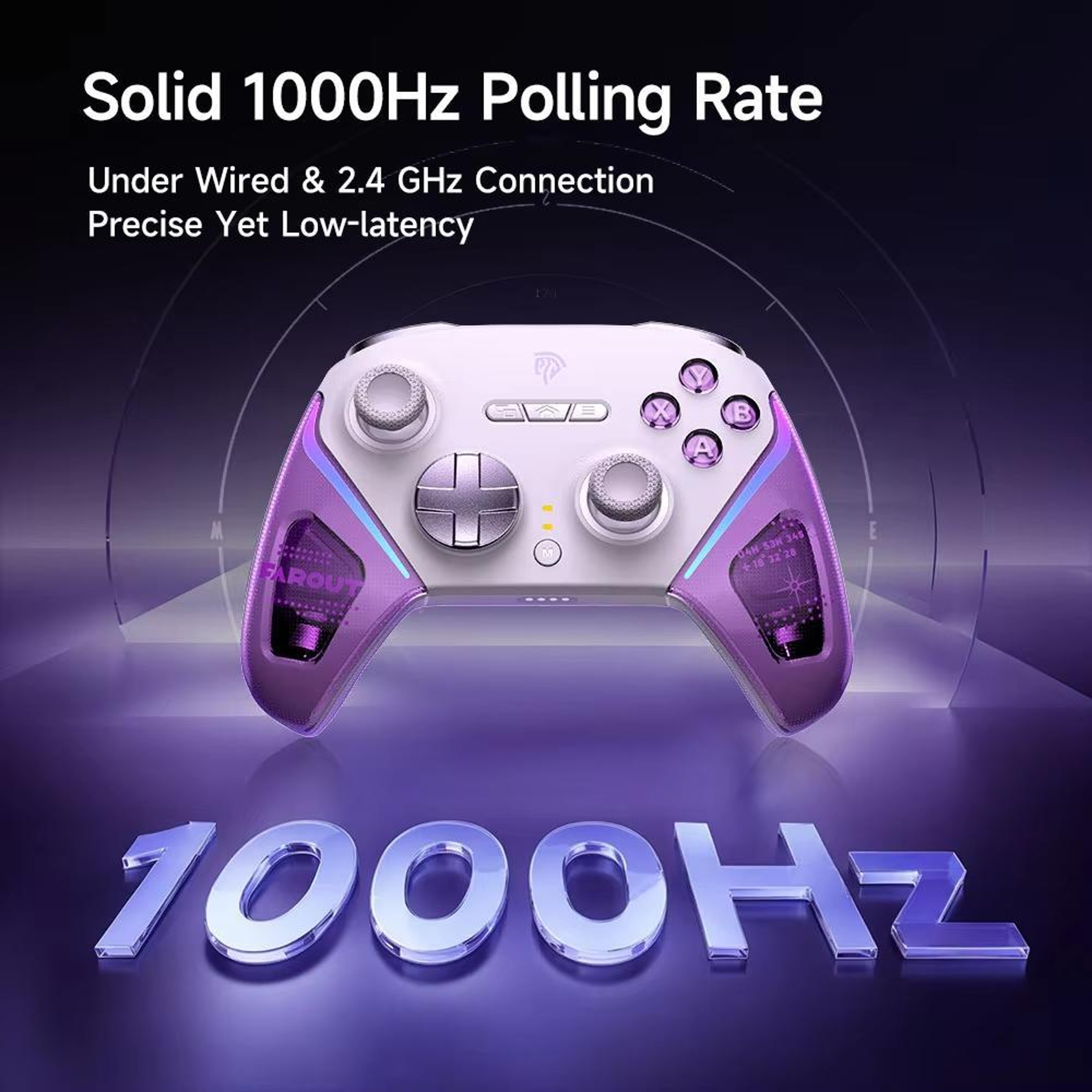EasySMX D10 Wireless Gaming Controller With Hall Effect Controller Triggers Charging Dock For PC Sw 12