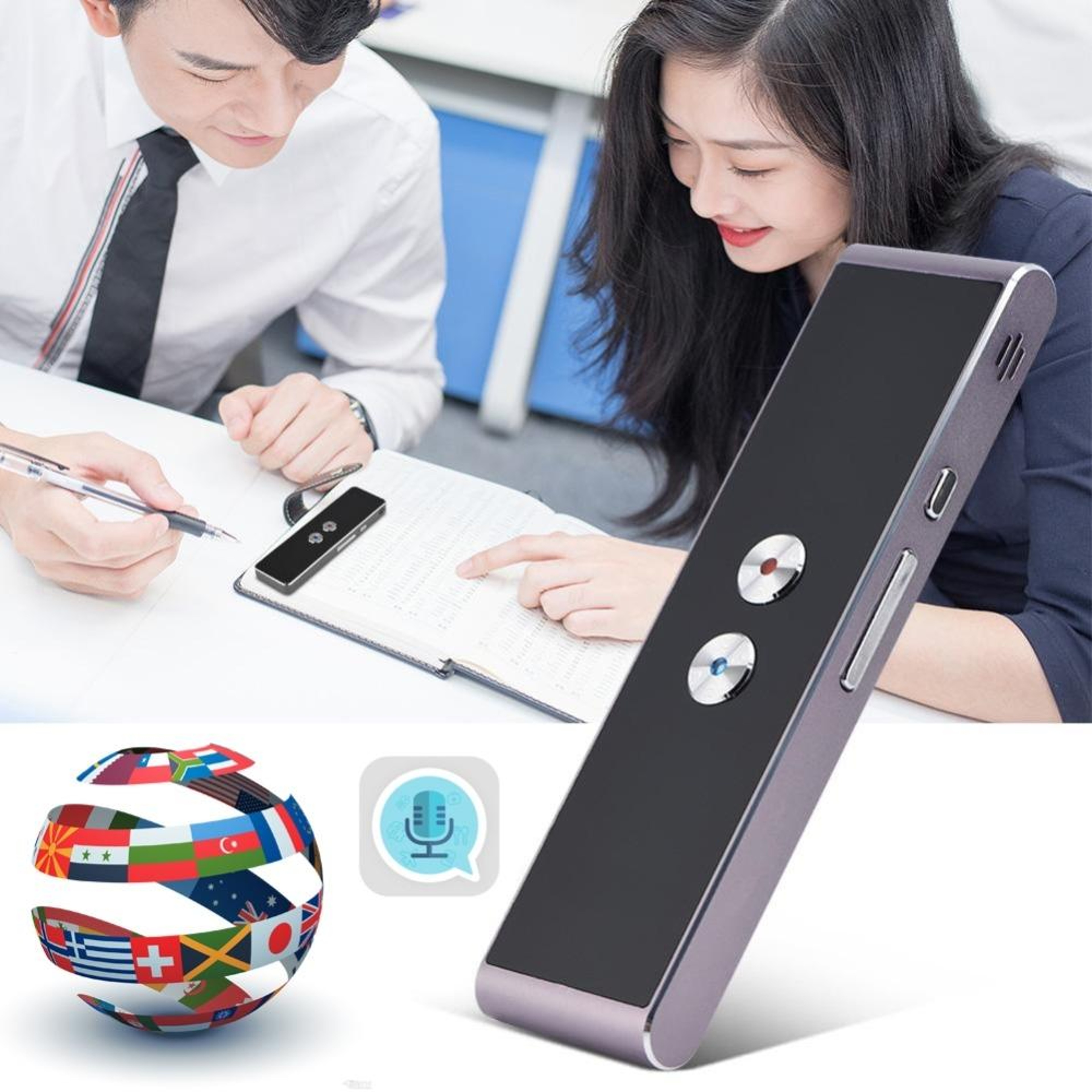 T8+ AI Voice Translator Portable Language Translator with Real Time Two Way Translation for Travel & Business – view 9