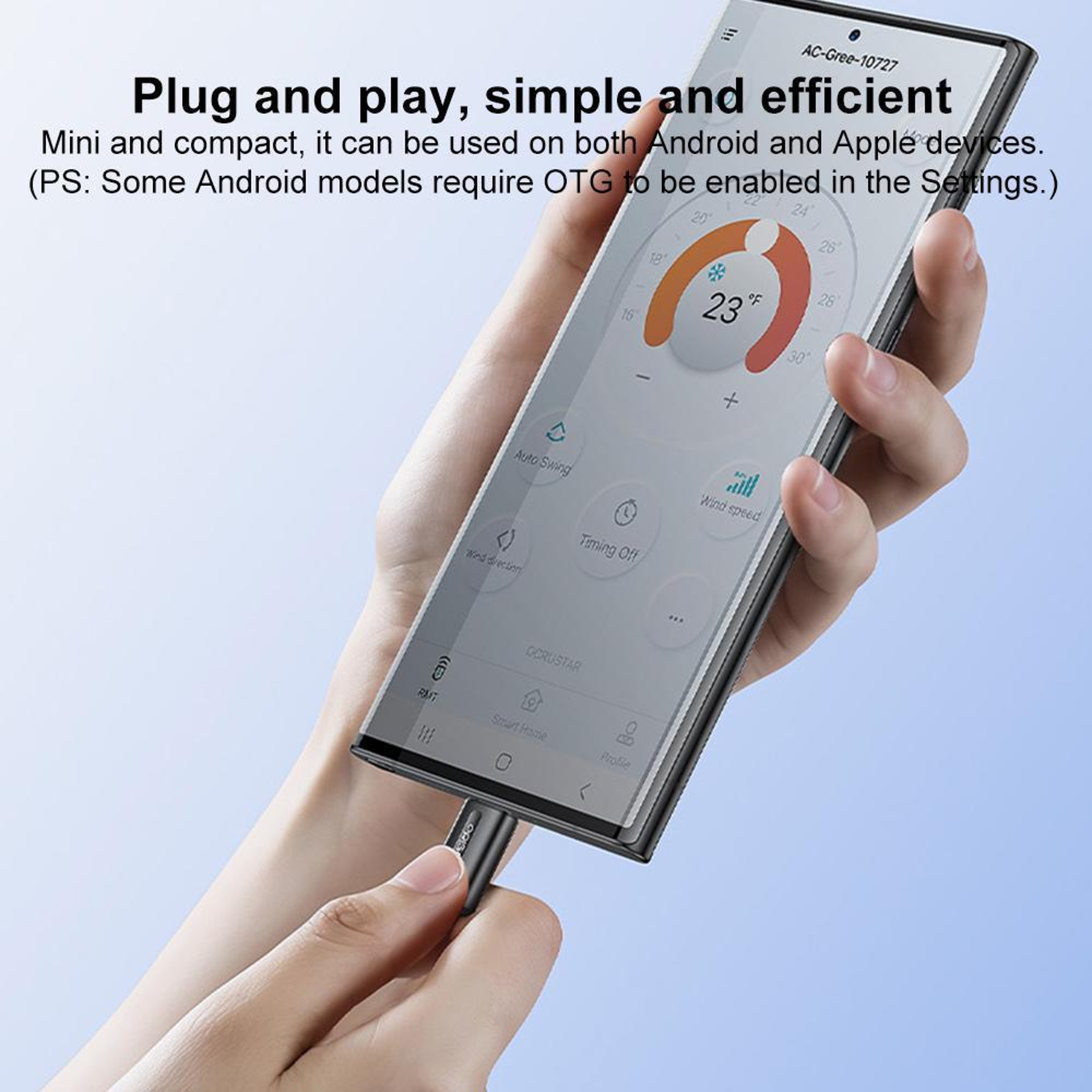 Yesido EC26L IR Blaster Smart Remote Adapter for Lightning and USB C Universal Phone Remote Control – view 3