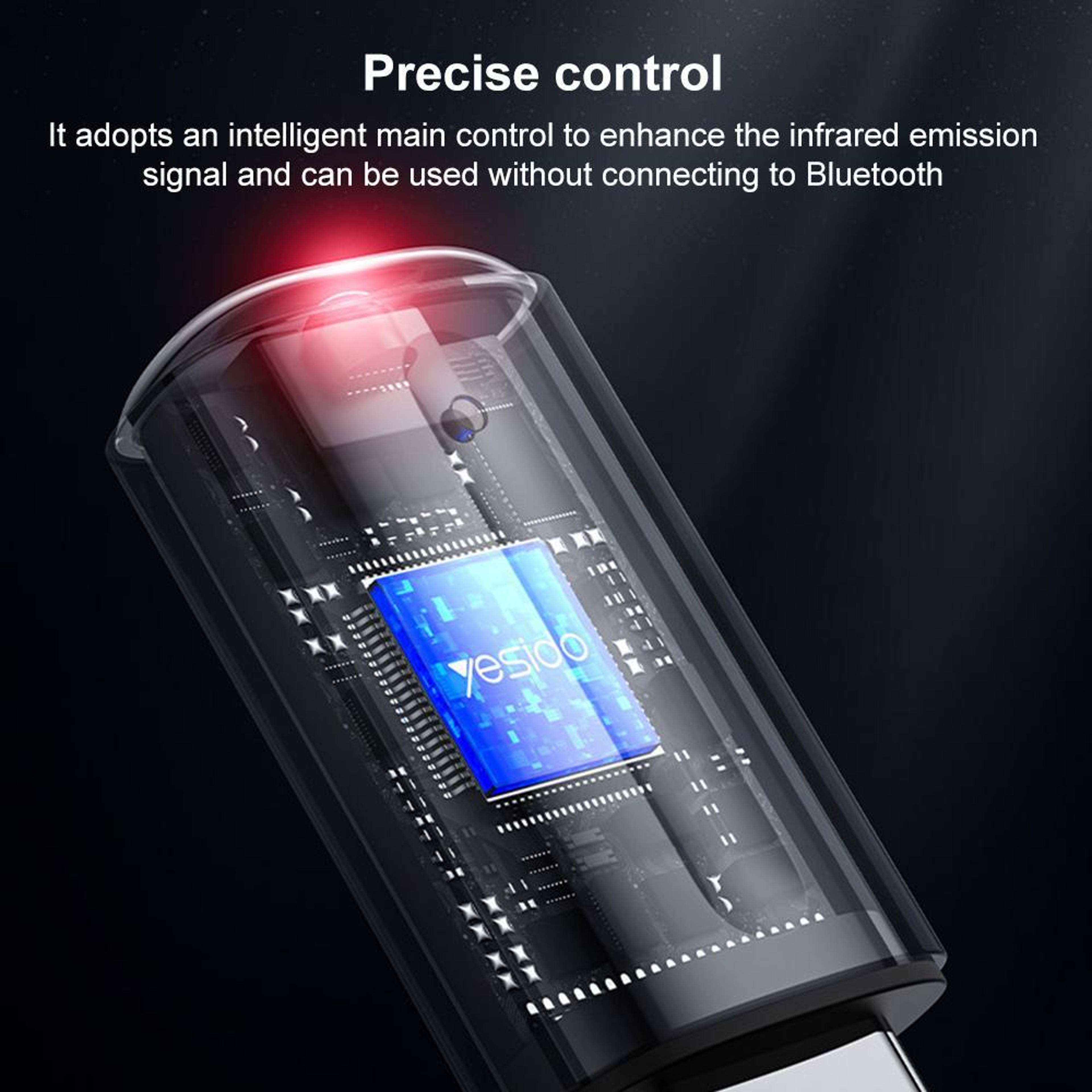 Yesido EC26L IR Blaster Smart Remote Adapter for Lightning and USB C Universal Phone Remote Control – view 7