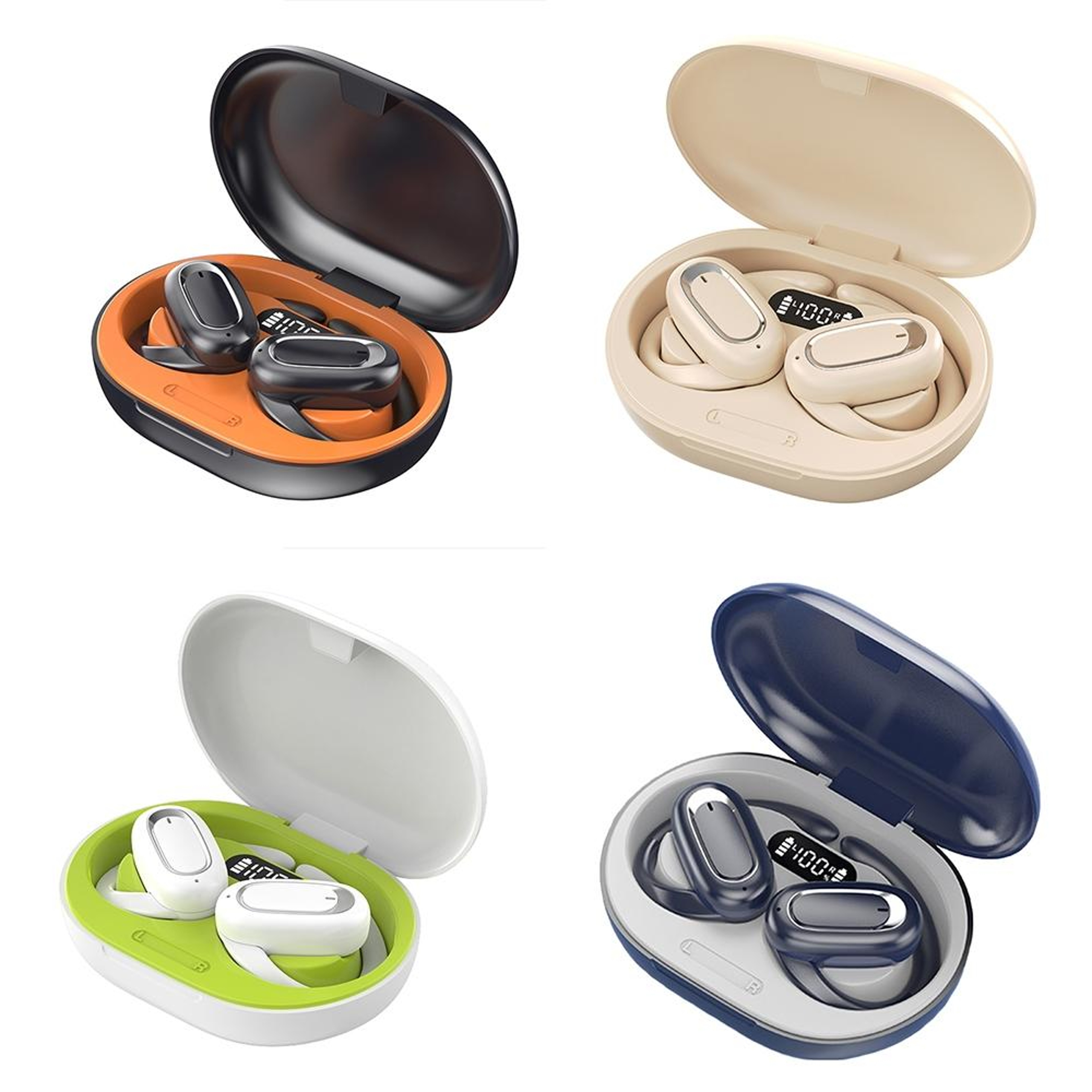 T35 Open Ear Earbuds Bluetooth 53 Noise Cancelling Wireless Ear Hook Headphones 1