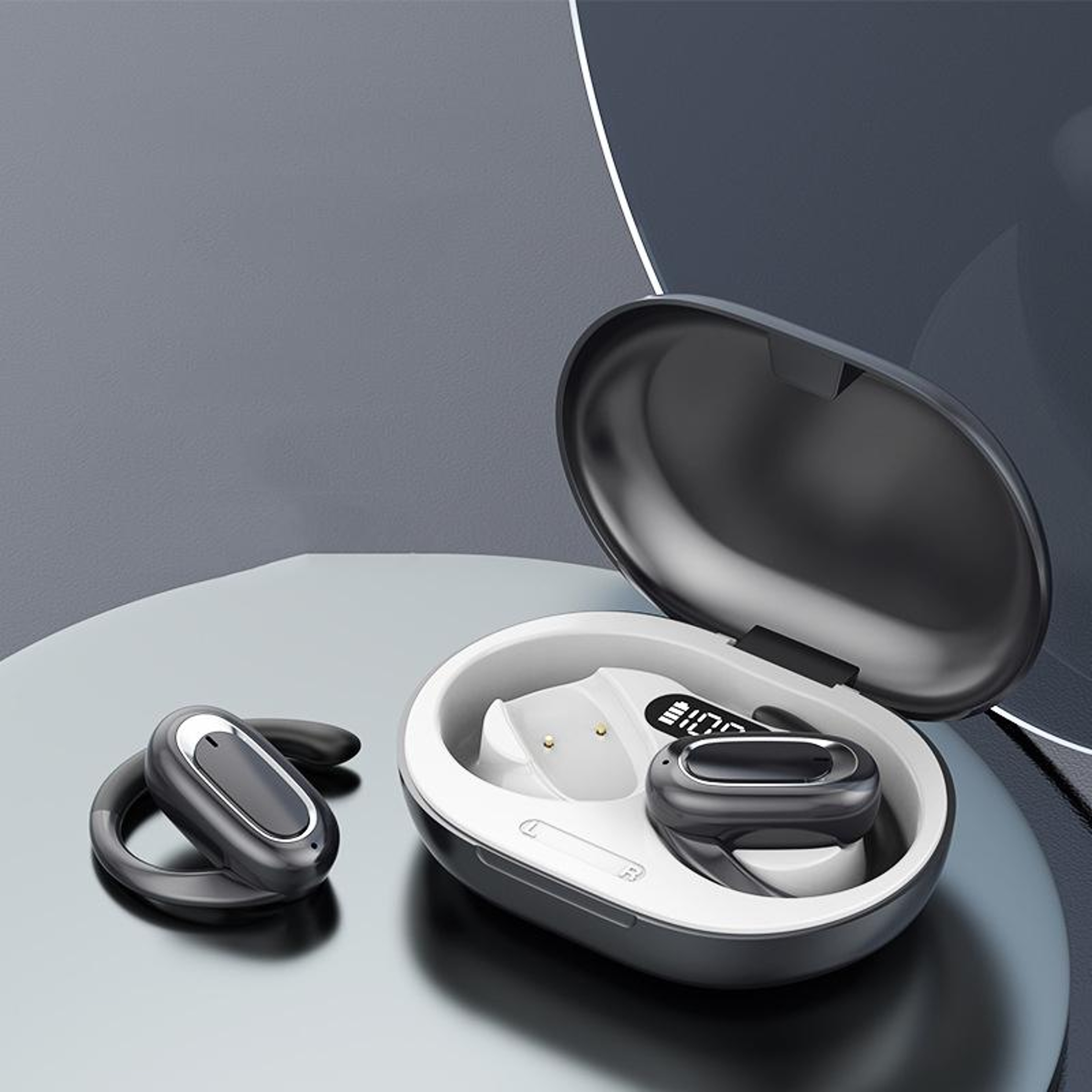T35 Open Ear Earbuds Bluetooth 53 Noise Cancelling Wireless Ear Hook Headphones 3