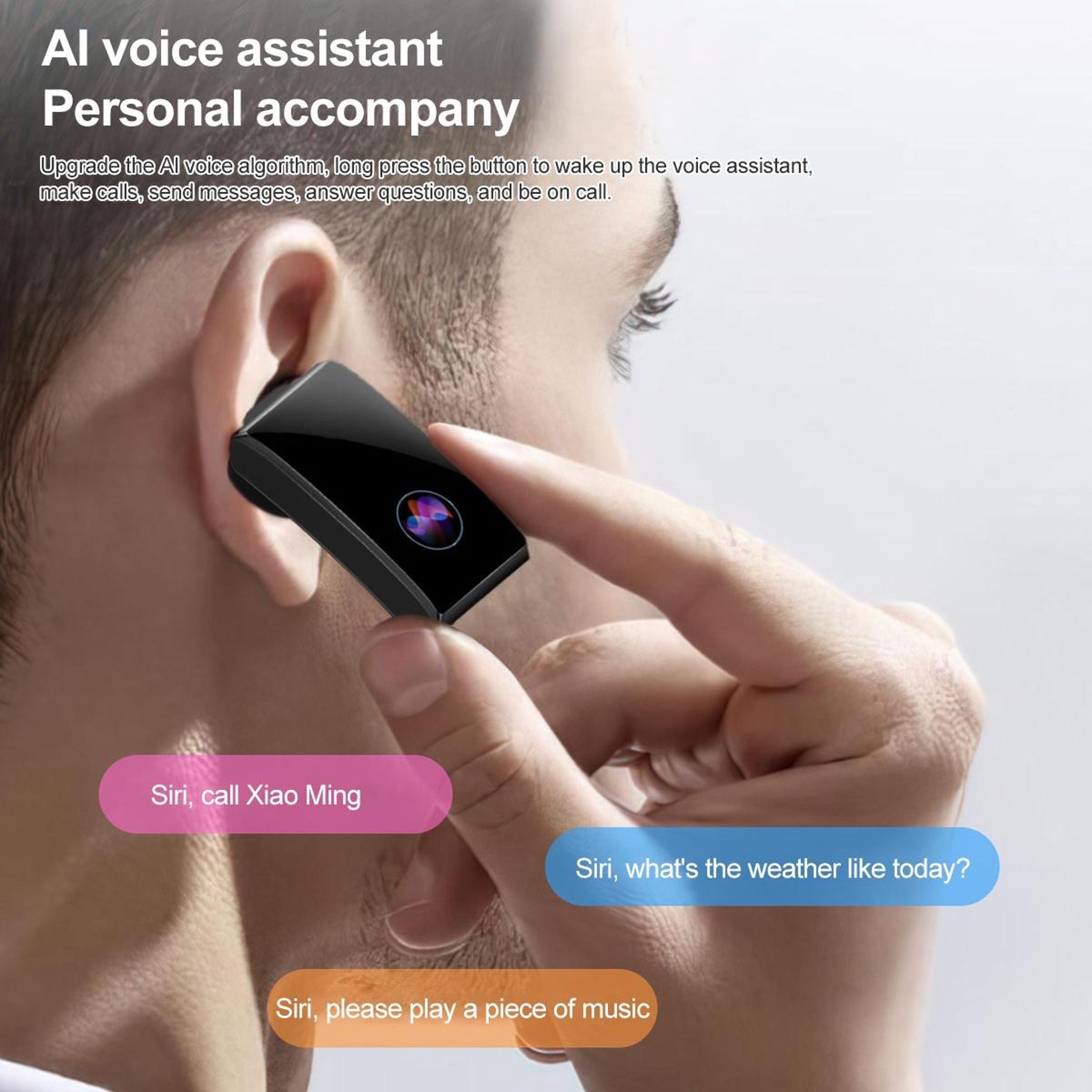 M6 Bluetooth Calling Smart Watch With Detachable Earbuds IP68 Waterproof Fitness Tracker 5