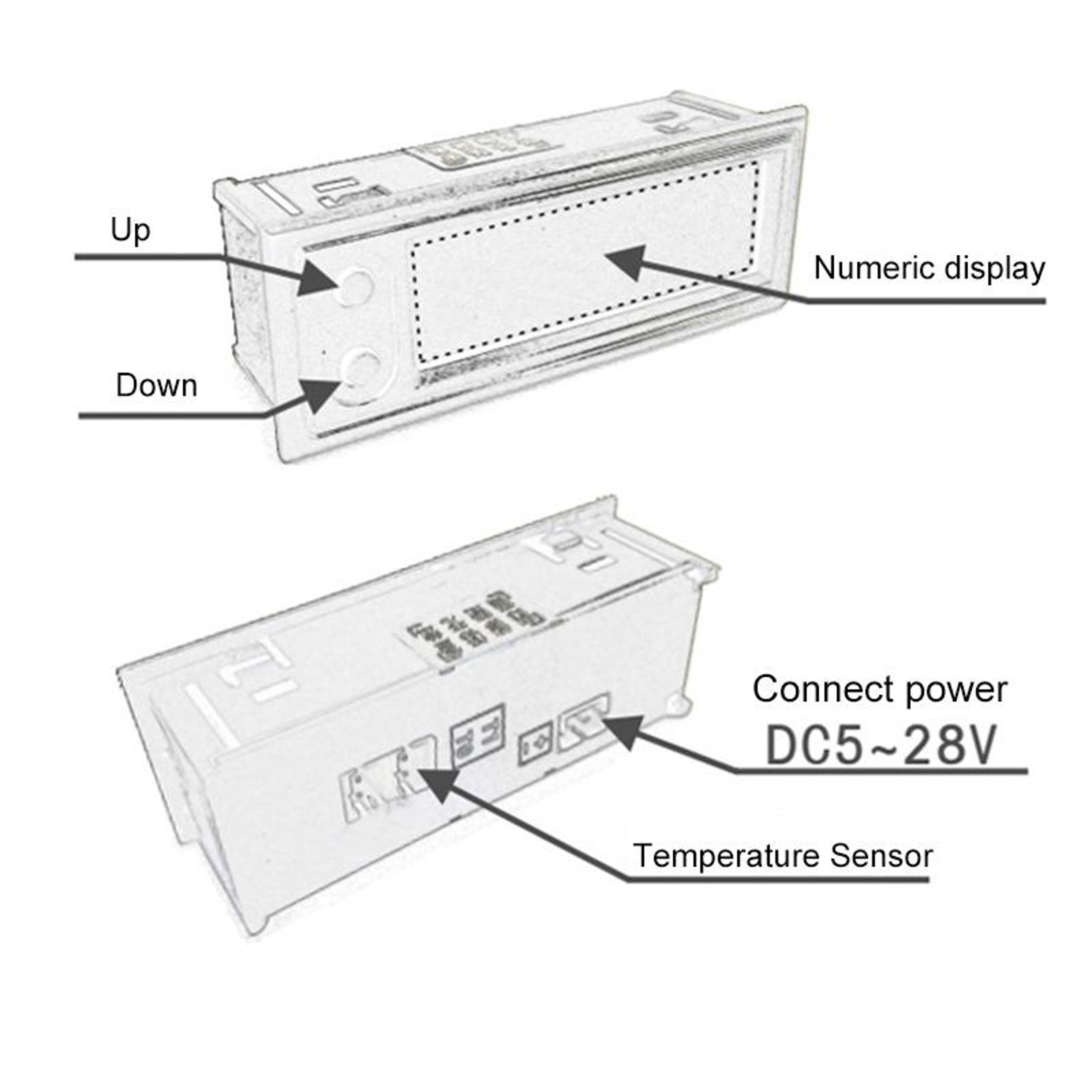 WiFi Network Time Synchronization Digital Clock Module 5V 12V Auto Brightness LED Display – view 5