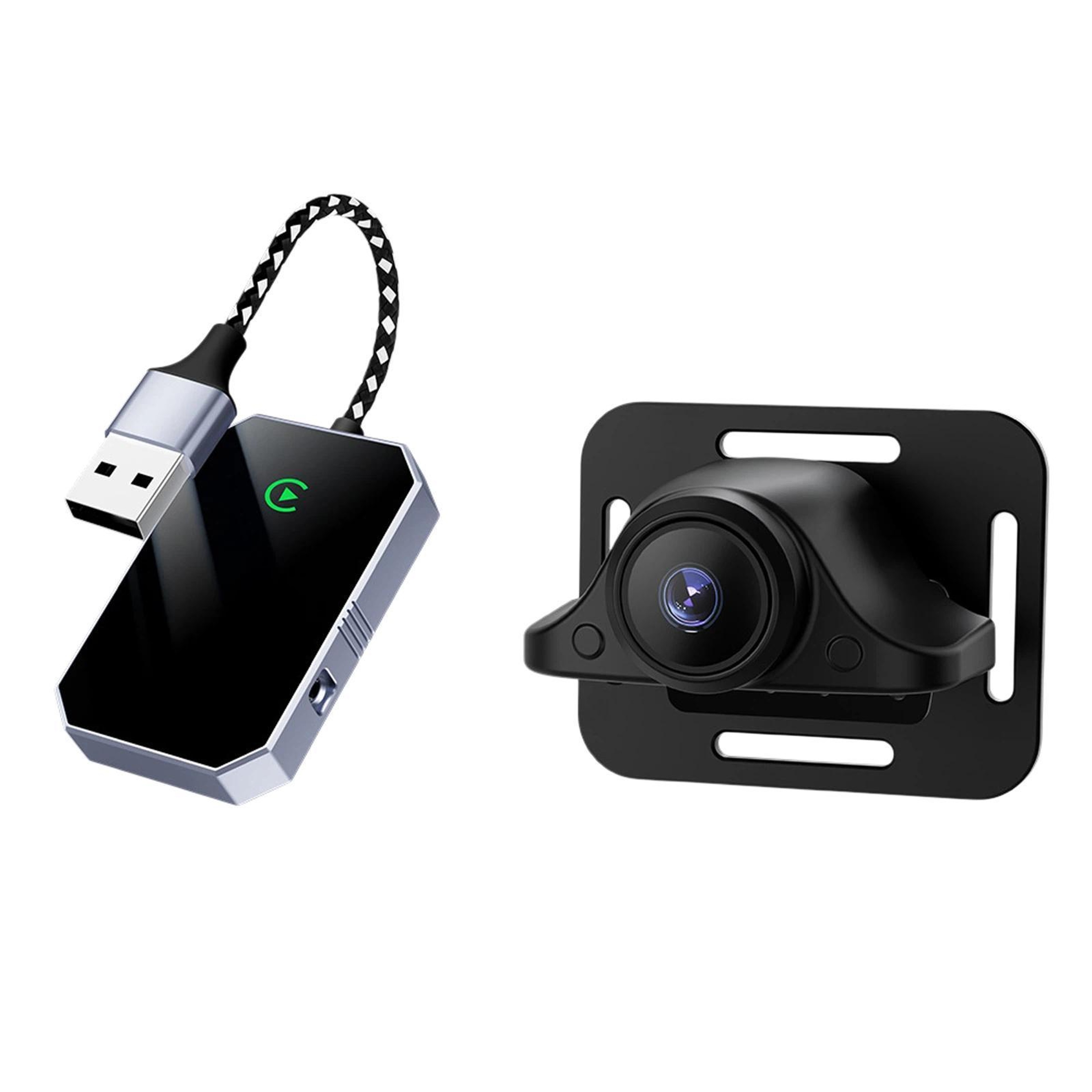 LC969D Car Baby Monitor With Wireless CarPlay Adapter HD Night Vision Camera 0