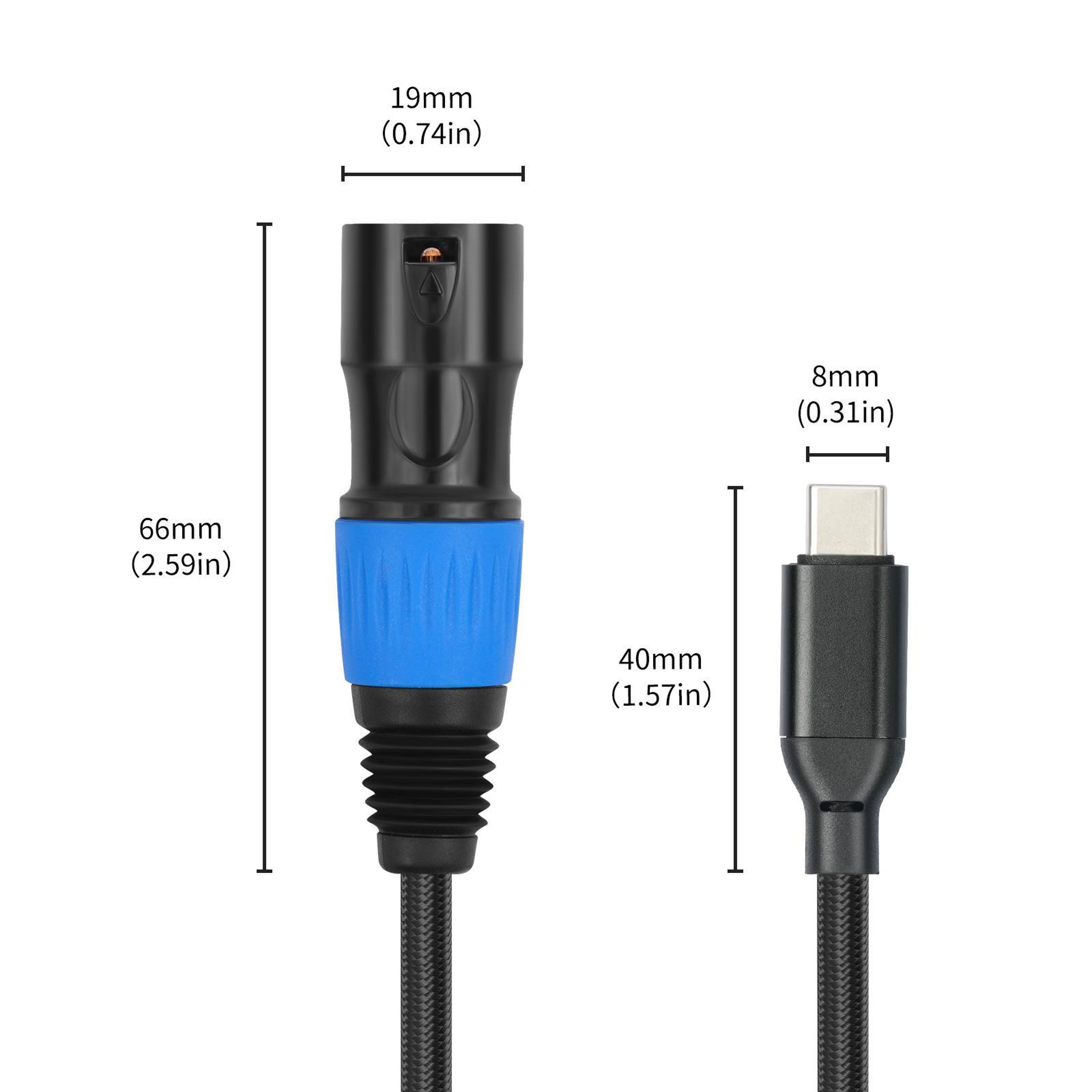 TY015 USB C To XLR Audio Cable 3M HiFi DAC Audio Adapter For Speakers Amplifiers And Sound Systems 2