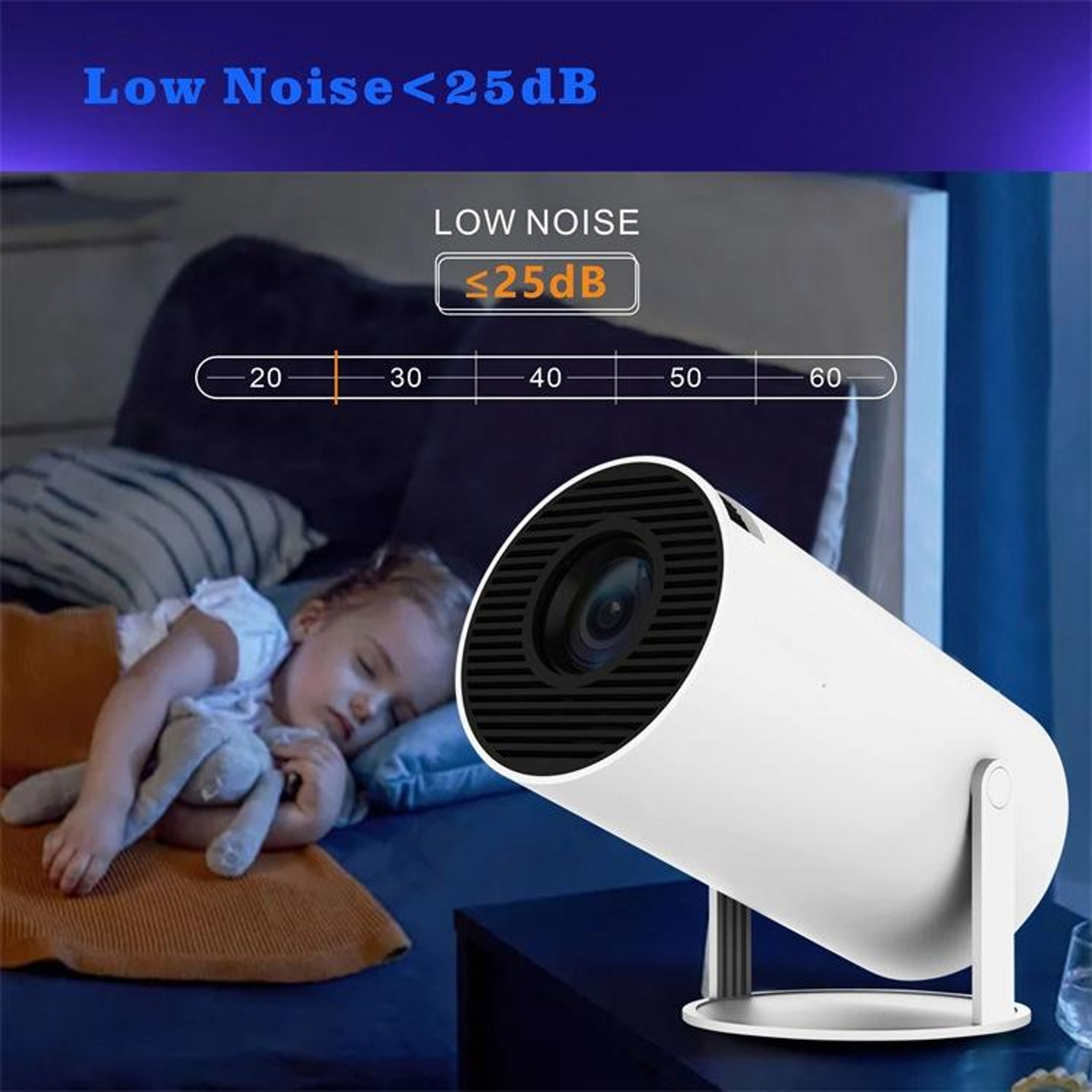HY300 Smart Projector With Android 11 WiFi 6  4K Support Portable Mini Projector For Home Theater 5