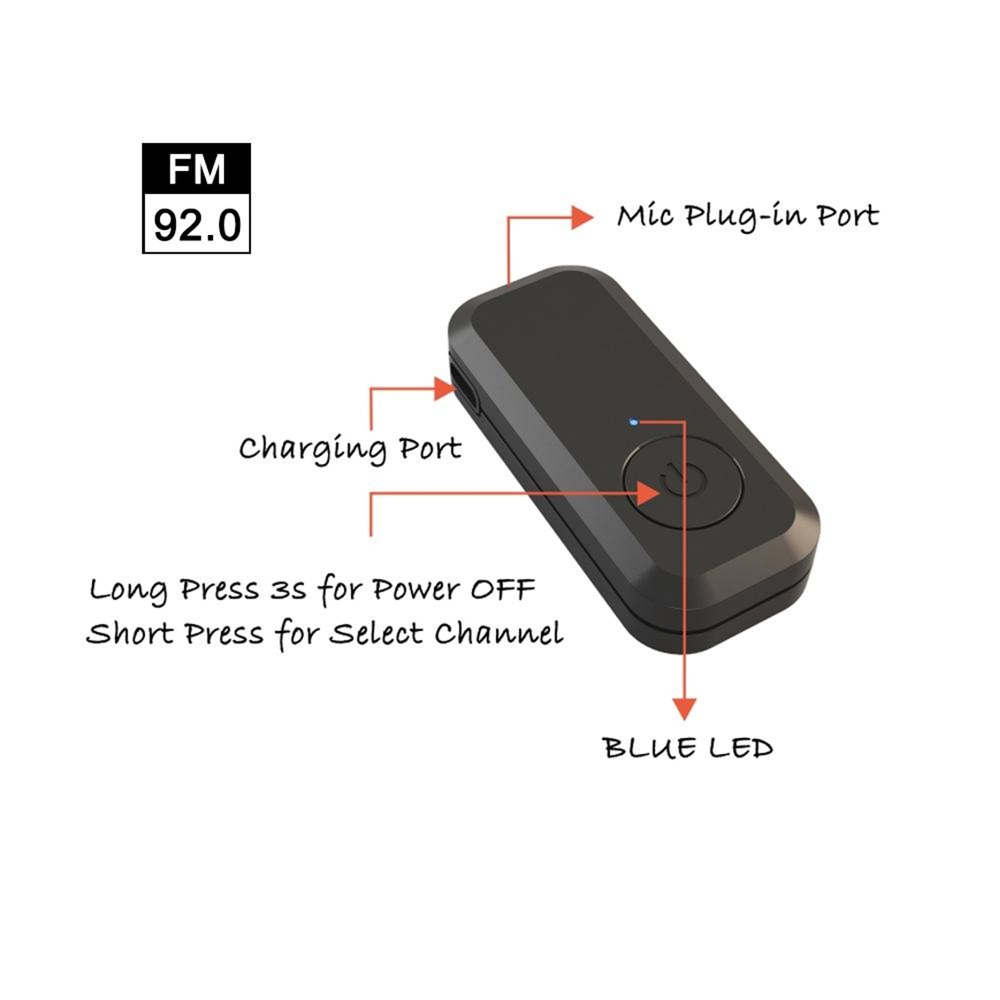 Rolton K11 Wireless Microphone Transmitter FM Transmitter For Little Bee Loudspeakers 3