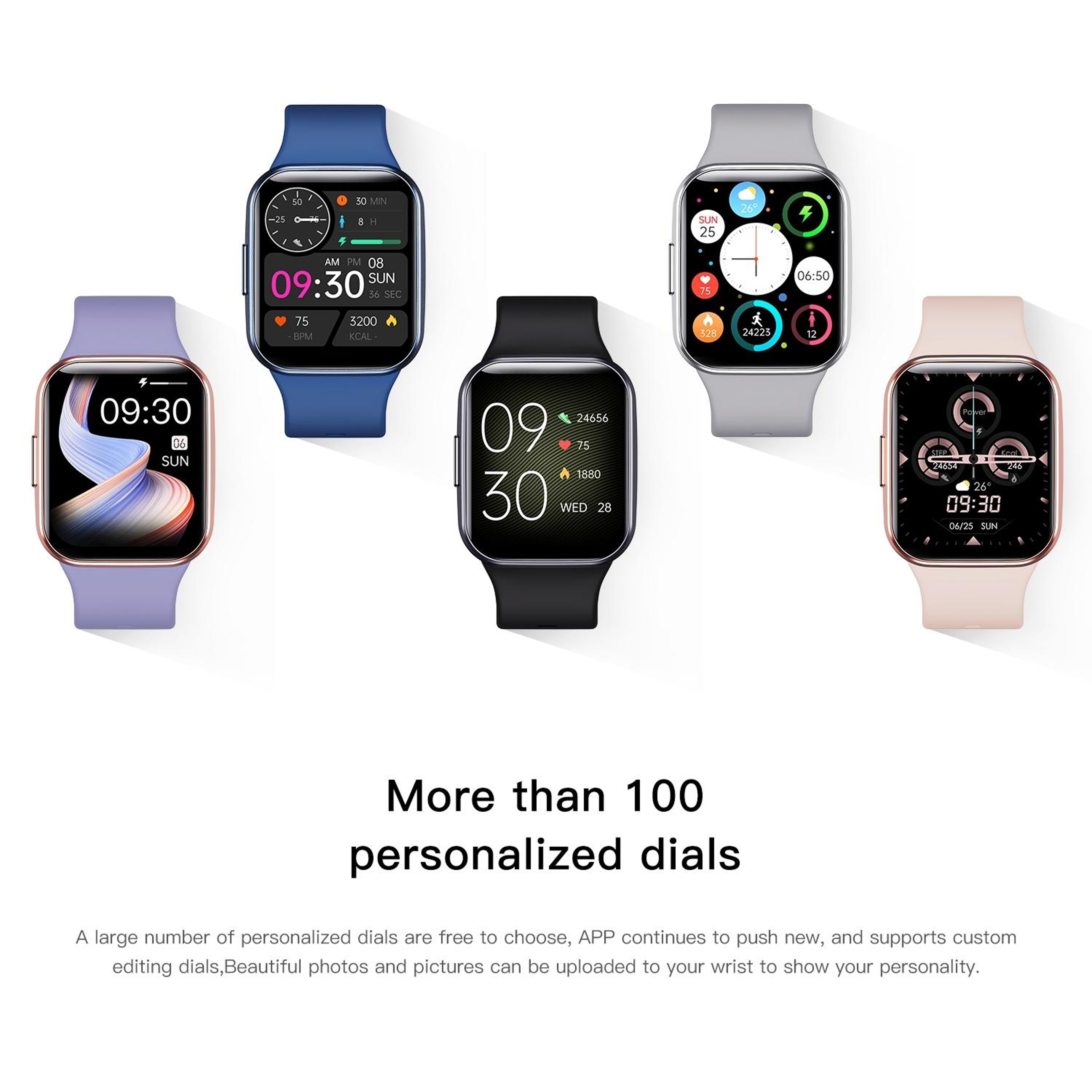 Q23 Smart Fitness Tracker IP67 Waterproof Smart Watch with Heart Rate Monitor for Android iPhone – view 8