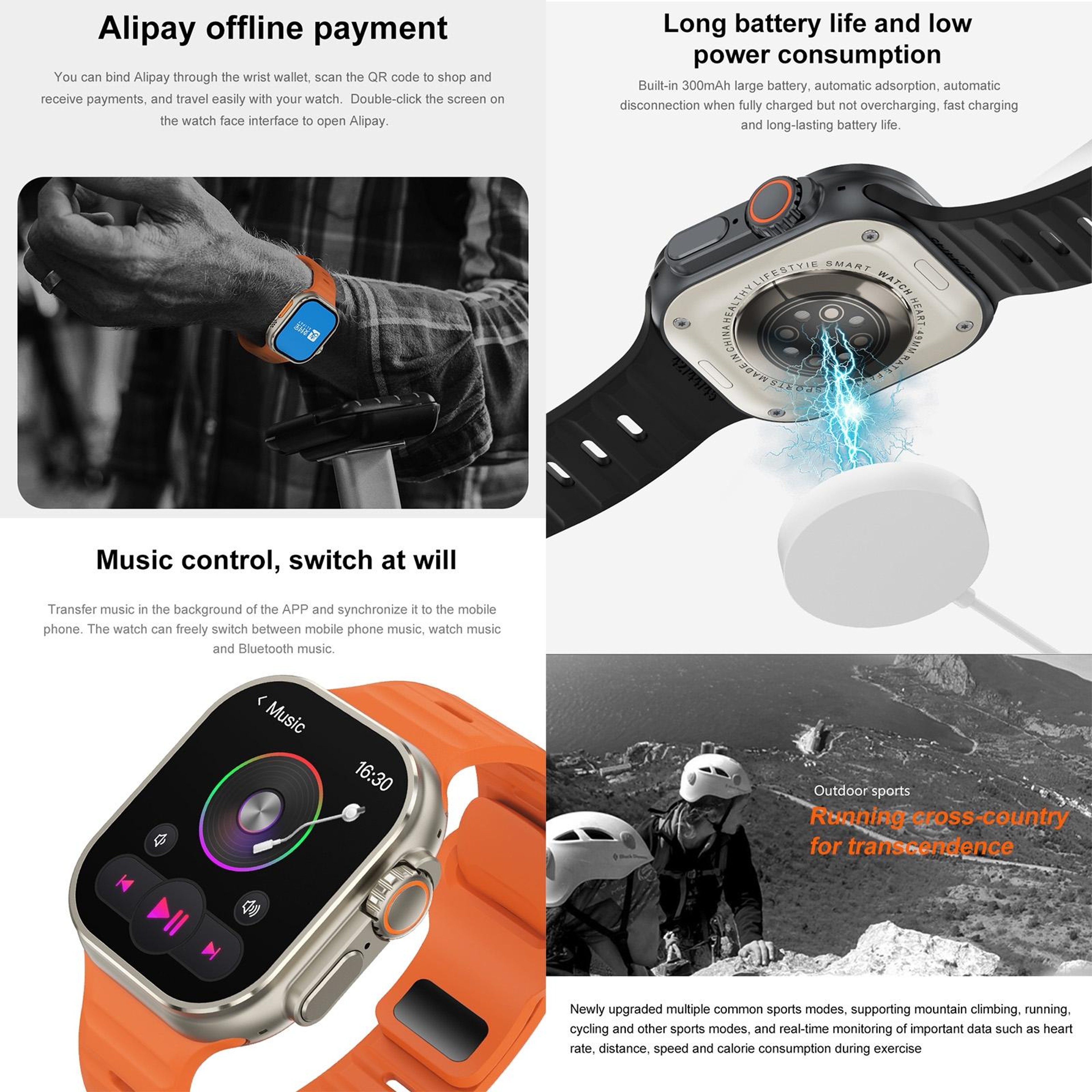 IW9 Ultra AMOLED Bluetooth Calling Smartwatch With Health Monitoring And NFC 6