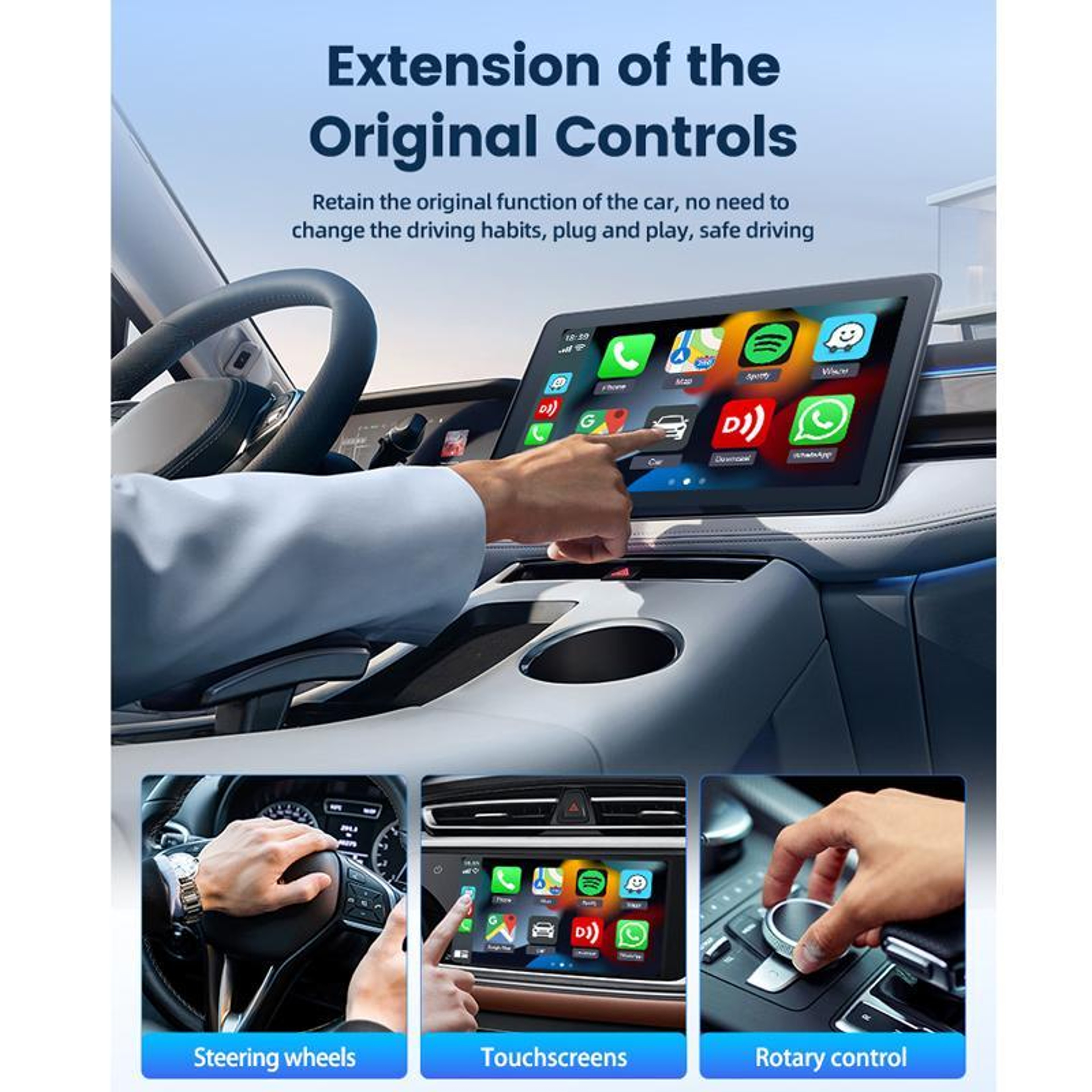 Carlinkit Wireless CarPlay Adapter Wired to Wireless CarPlay Converter for iPhone – view 11