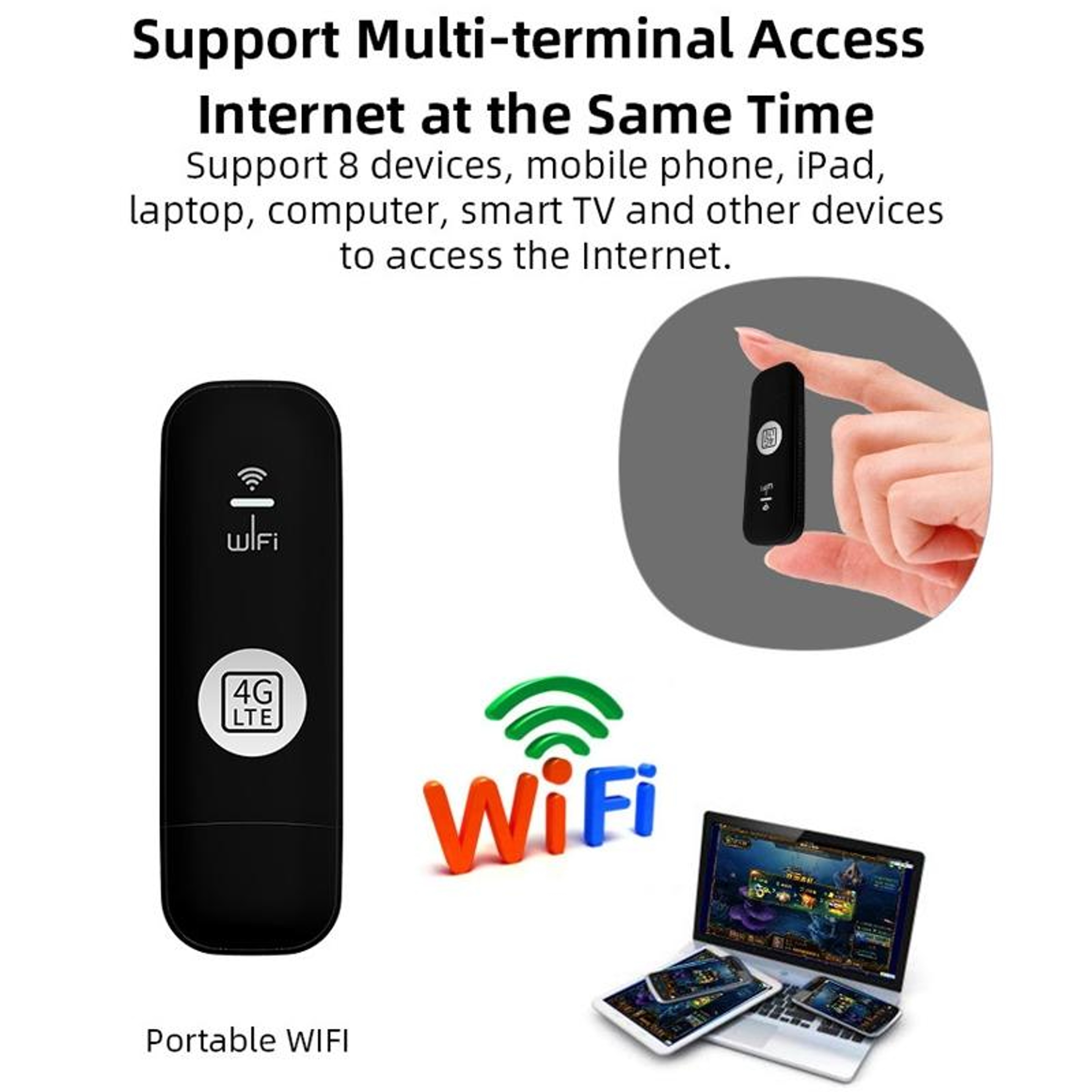 Global 4G LTE WiFi Dongle USB SIM Card Wireless Hotspot Router for Travel and Home – view 12