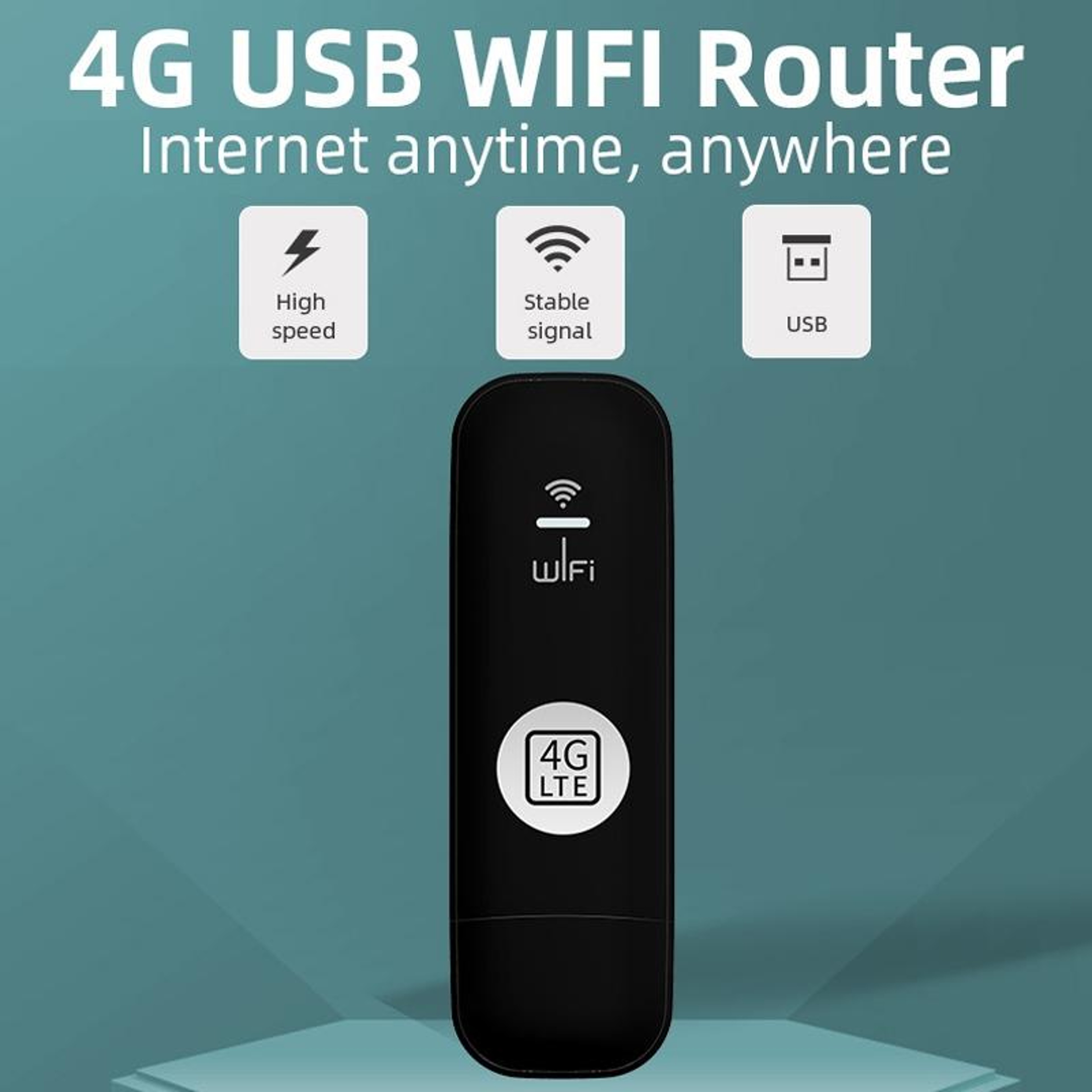 Global 4G LTE WiFi Dongle USB SIM Card Wireless Hotspot Router for Travel and Home – view 2