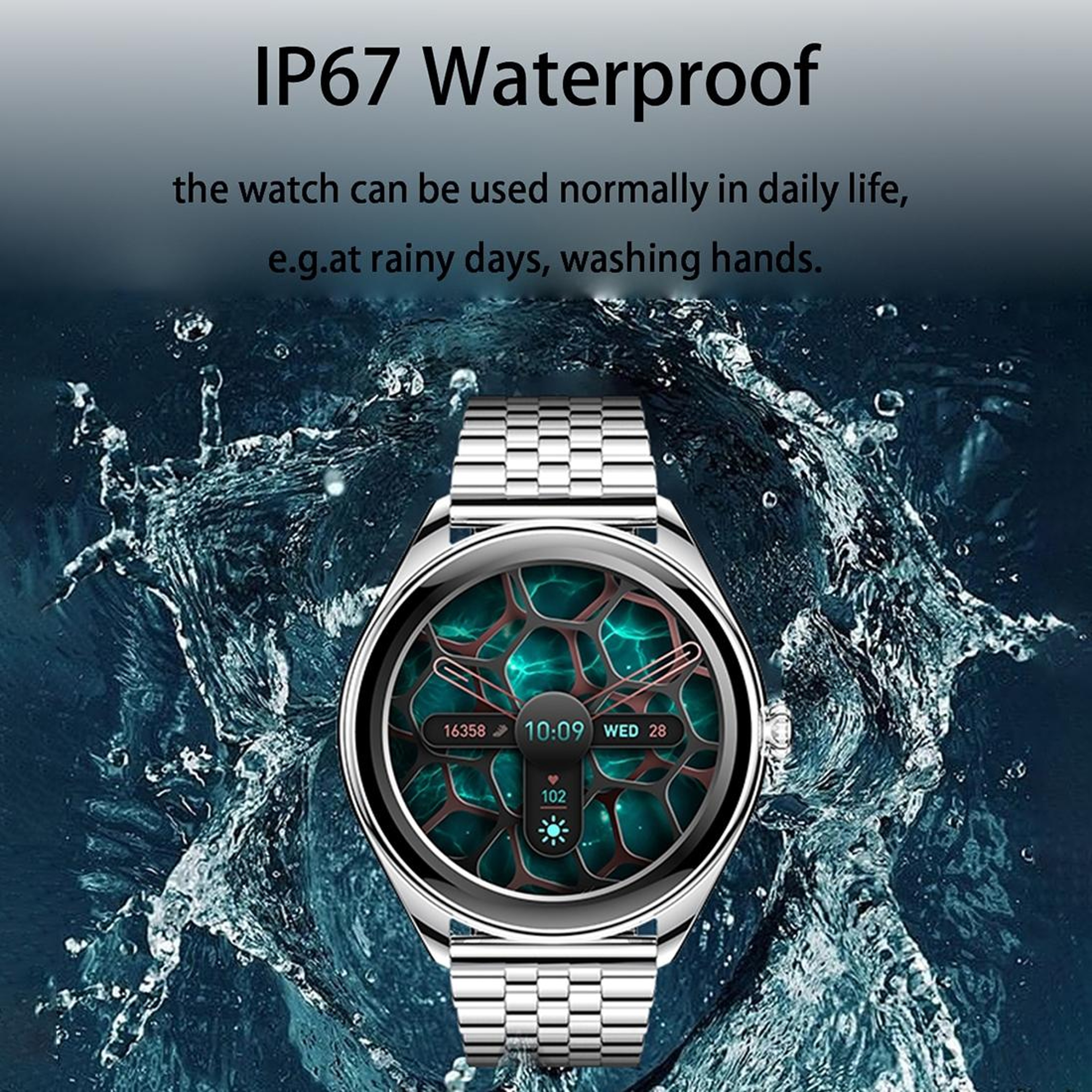 MT55 AMOLED Smartwatch with Bluetooth Calling Ultra Thin Health Fitness Watch Silicone Strap – view 9