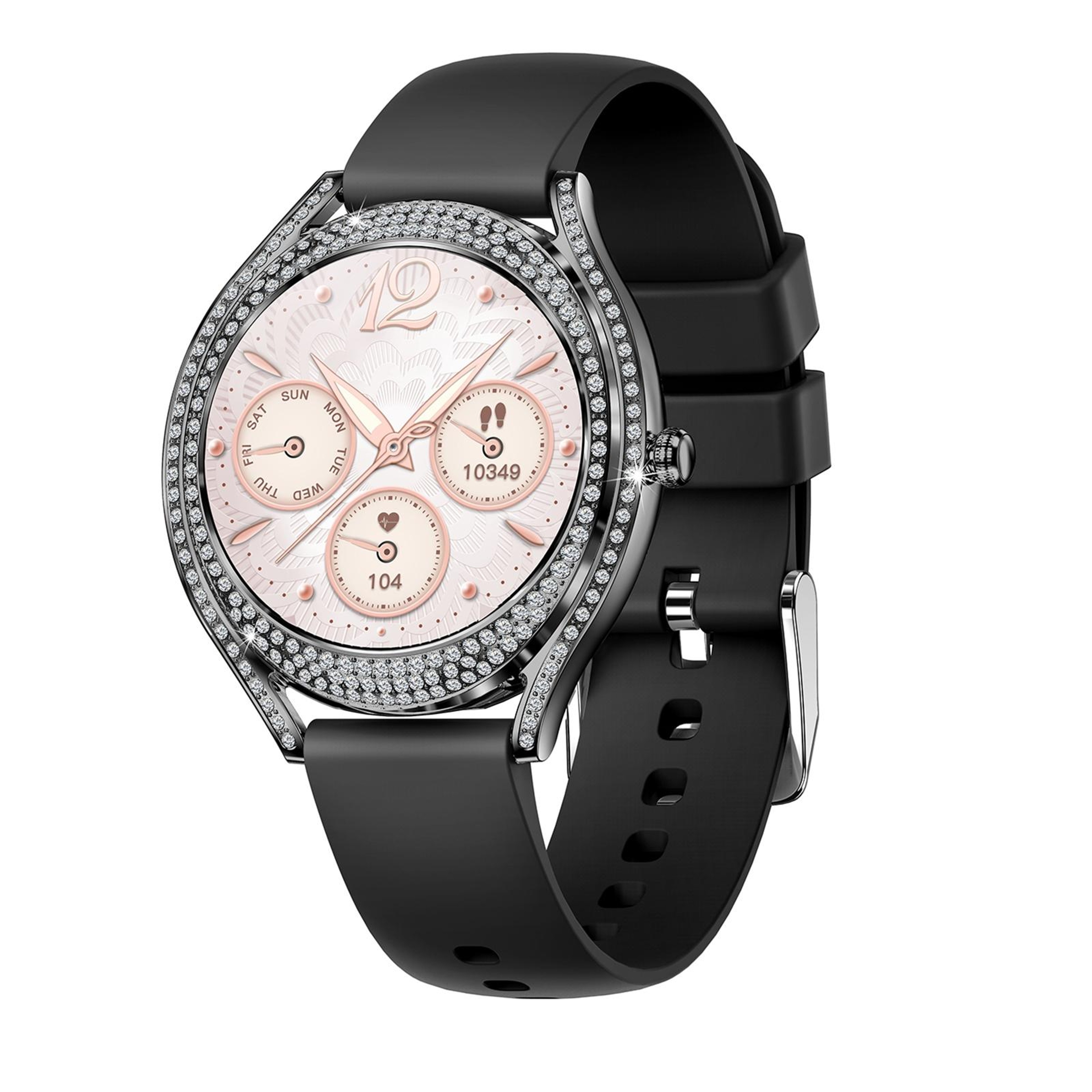 V66 Smart Watch With Bluetooth Calling Fitness Tracker Heart Rate Sleep Monitor Silicone Strap 1