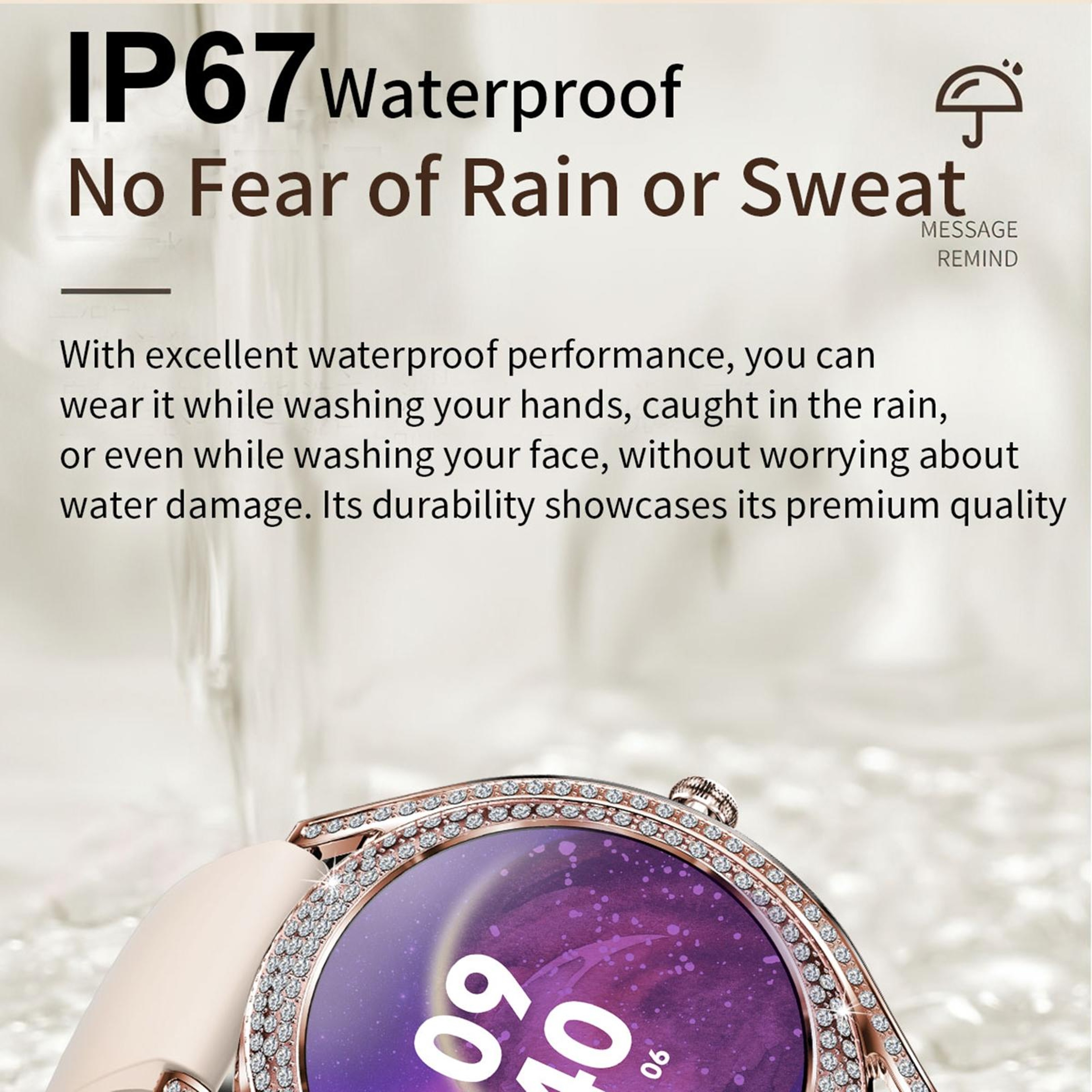 V66 Smart Watch With Bluetooth Calling Fitness Tracker Heart Rate Sleep Monitor Silicone Strap 12