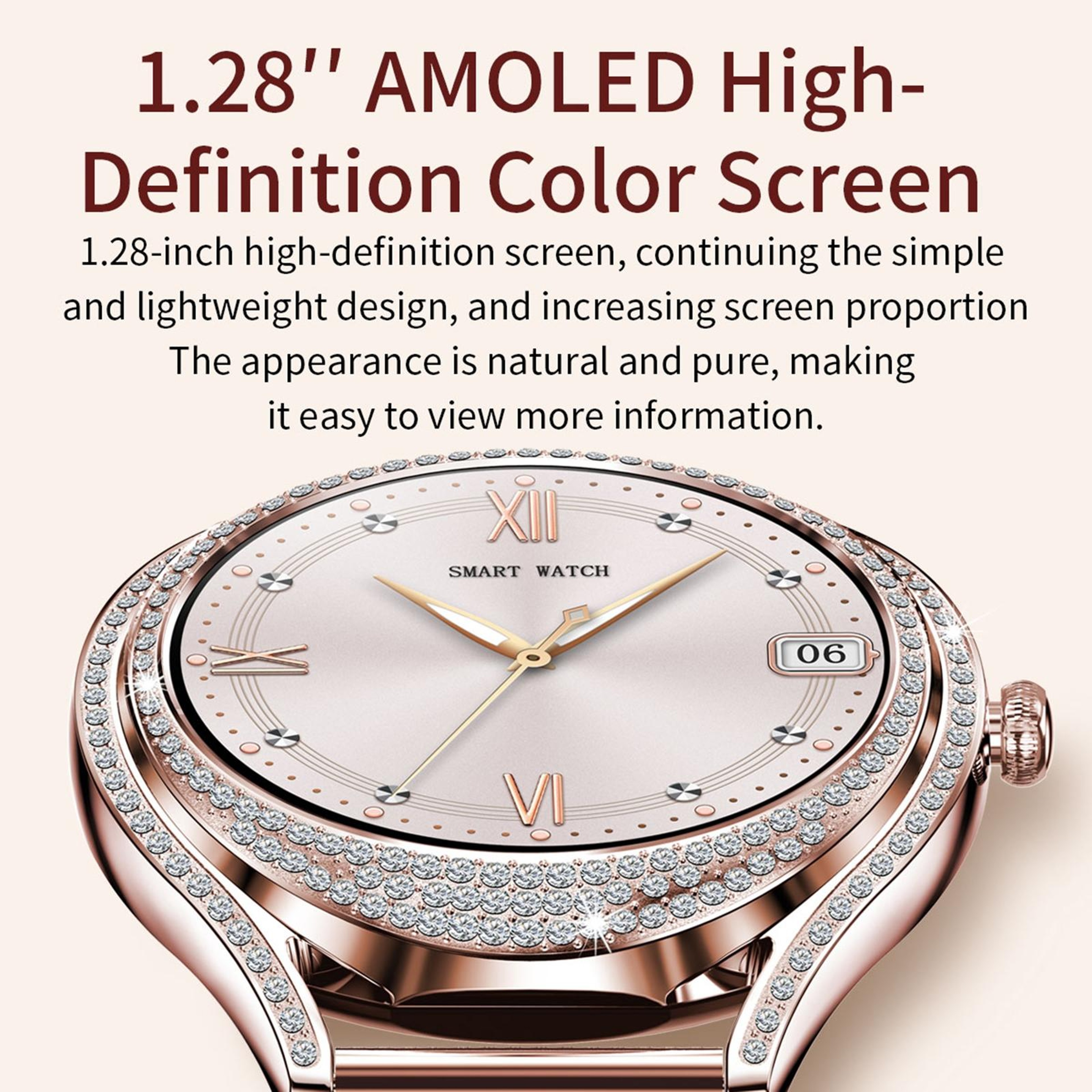 V66 Smart Watch With Bluetooth Calling Fitness Tracker Heart Rate Sleep Monitor Silicone Strap 8