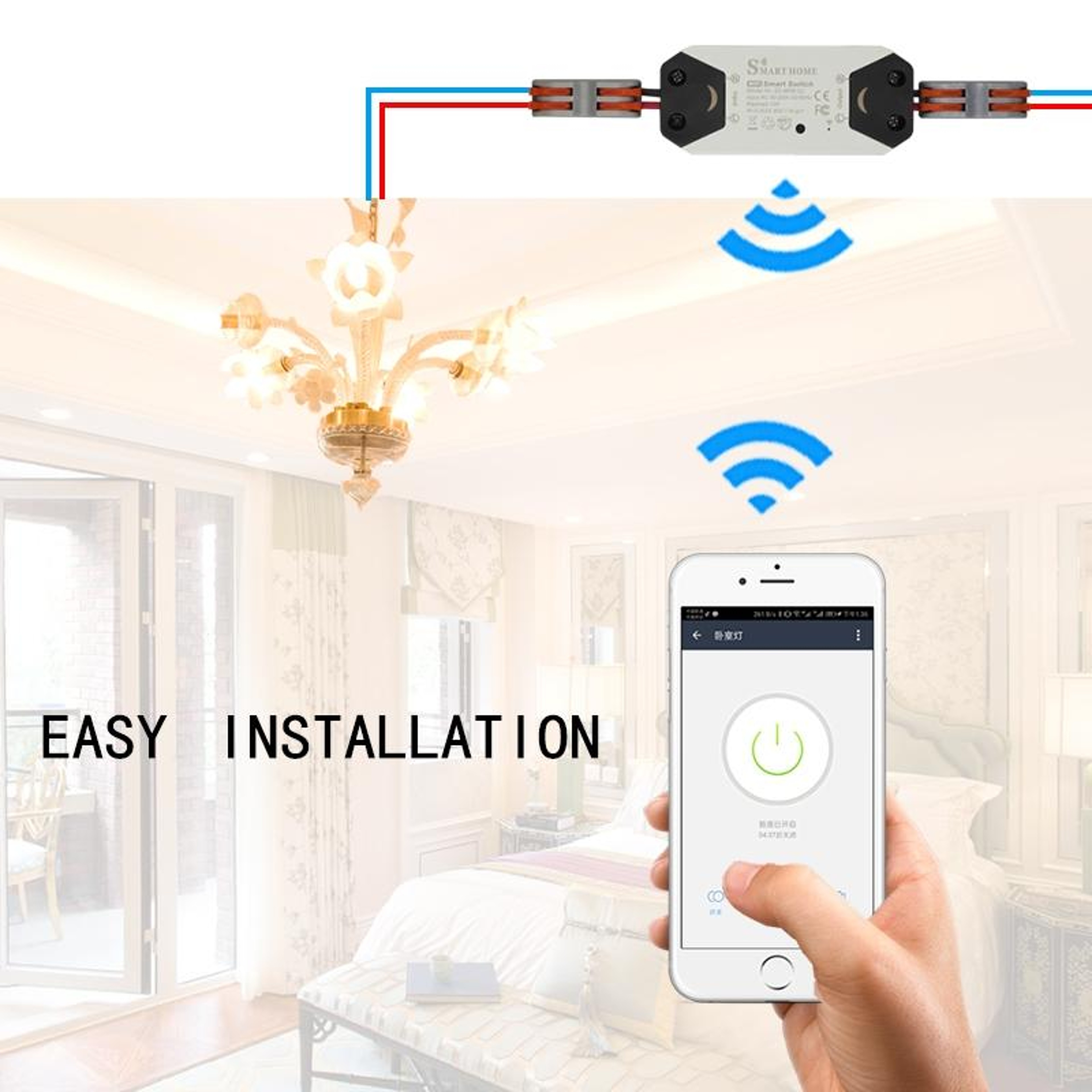 DIY WiFi Smart Light Switch Timer Module for Smart Home Automation with Alexa Google Home Remote Control – view 2