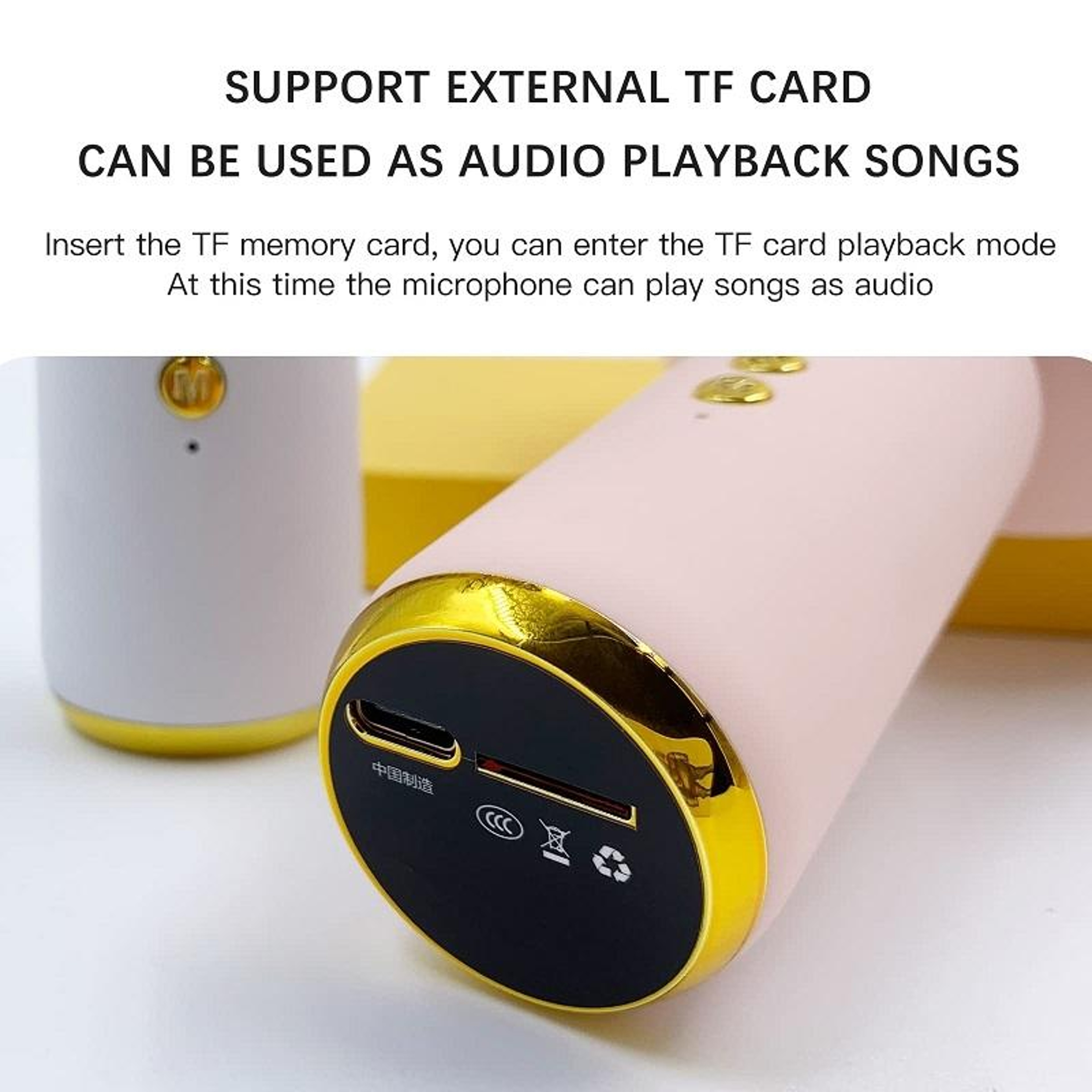 X6 Kids Karaoke Microphone Bluetooth Karaoke Speaker Portable Singing Machine with Magic Voice Effects – view 3