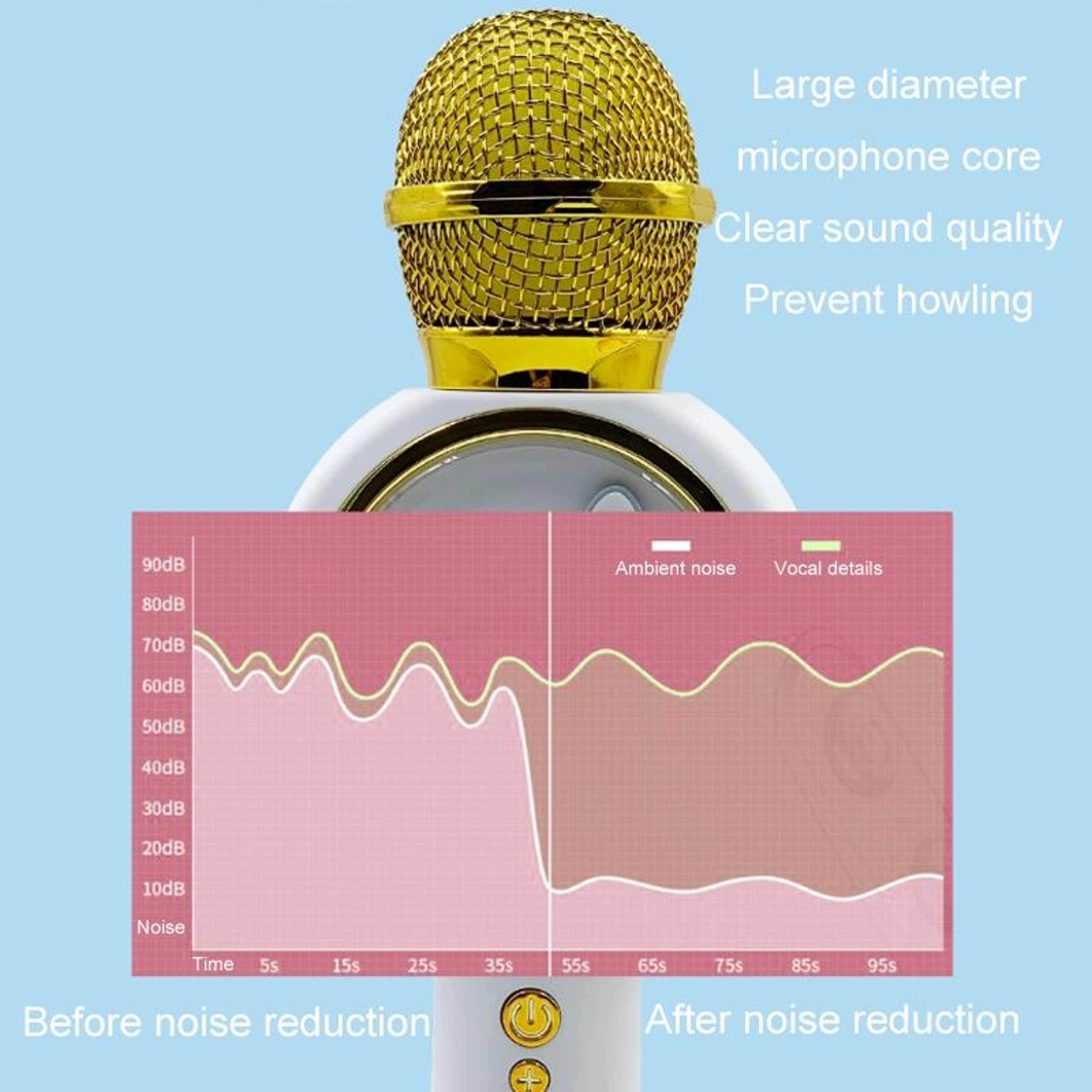 X6 Kids Karaoke Microphone Bluetooth Karaoke Speaker Portable Singing Machine with Magic Voice Effects – view 8