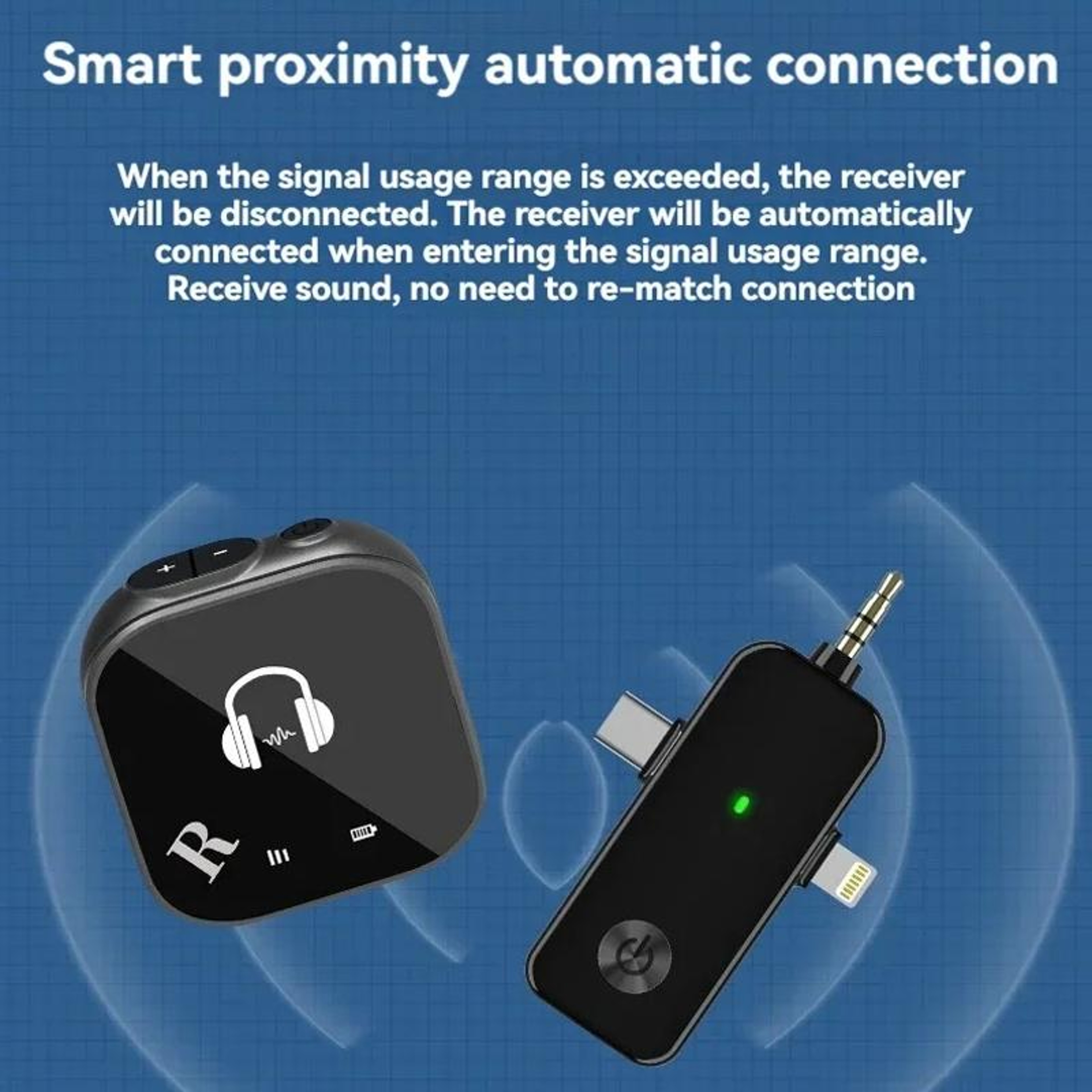 58G Wireless InEar Monitor System Low Latency Audio Transmitter Receiver With Dual Headphone Monito 6