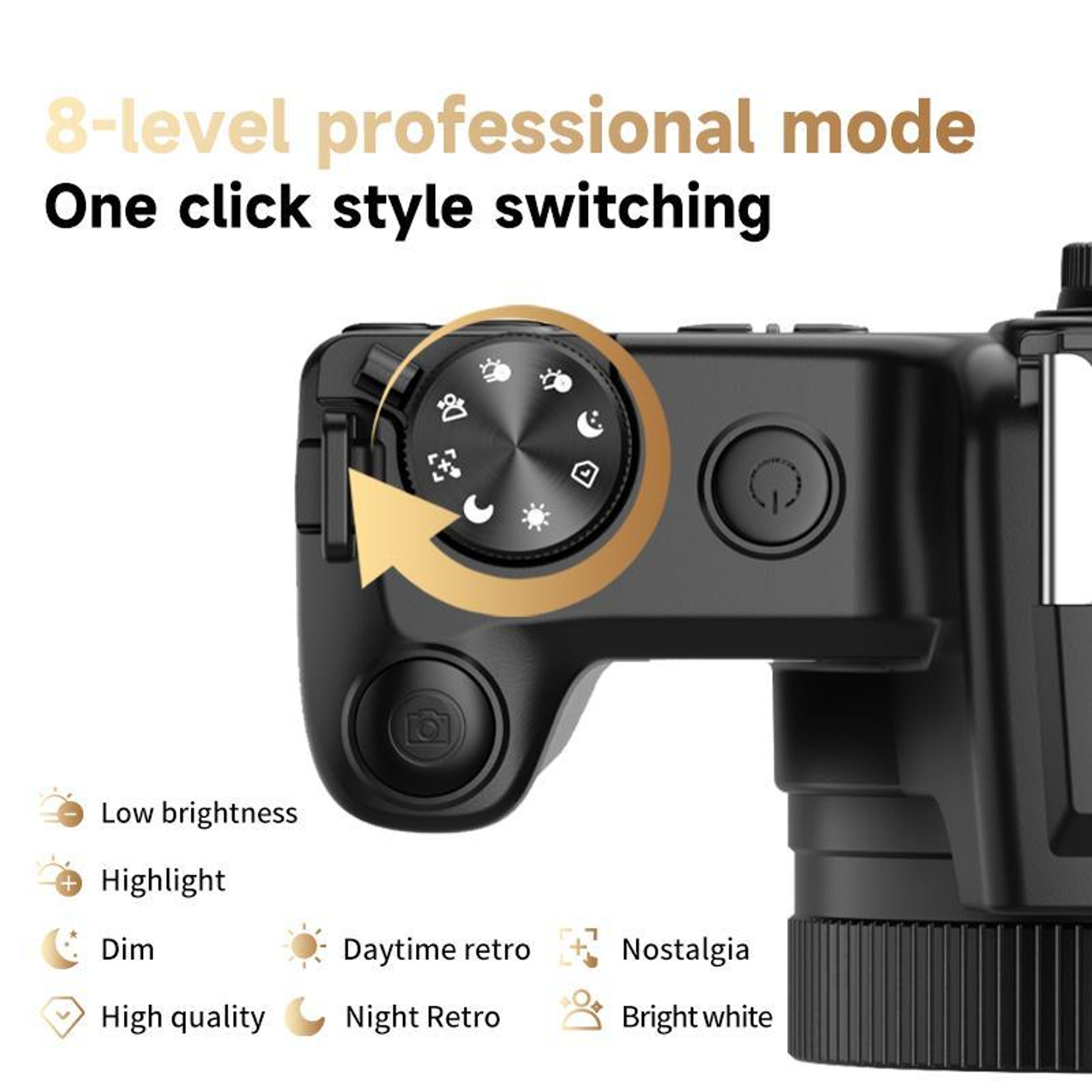Retro 4K Digital Camera With Viewfinder 68MP Vlogging Camera And External Microphone 4