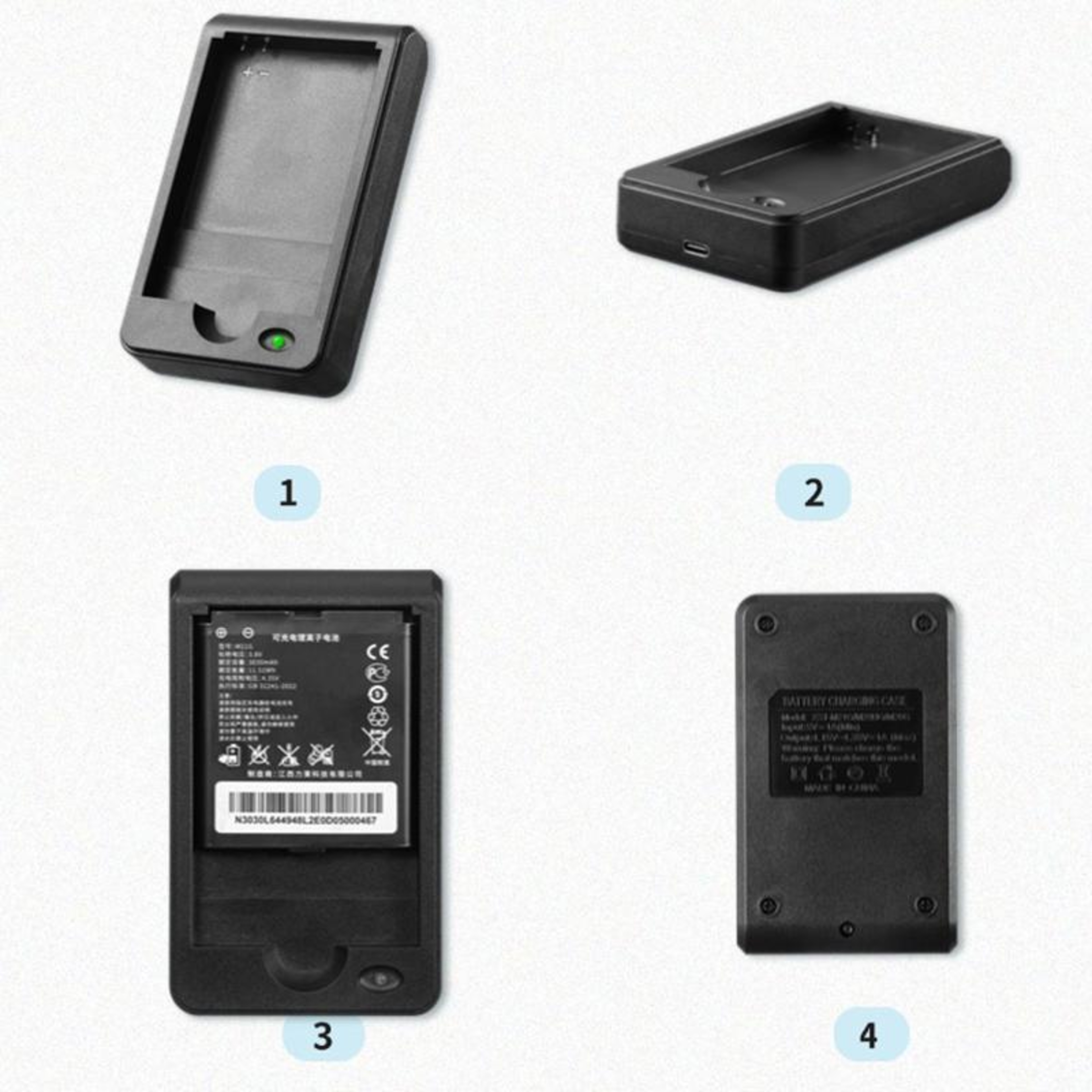 TDZ01 WiFi Battery Charger 3 in 1 Portable Type C Battery Charger for M21G M22LG M29HG M26MG – view 4