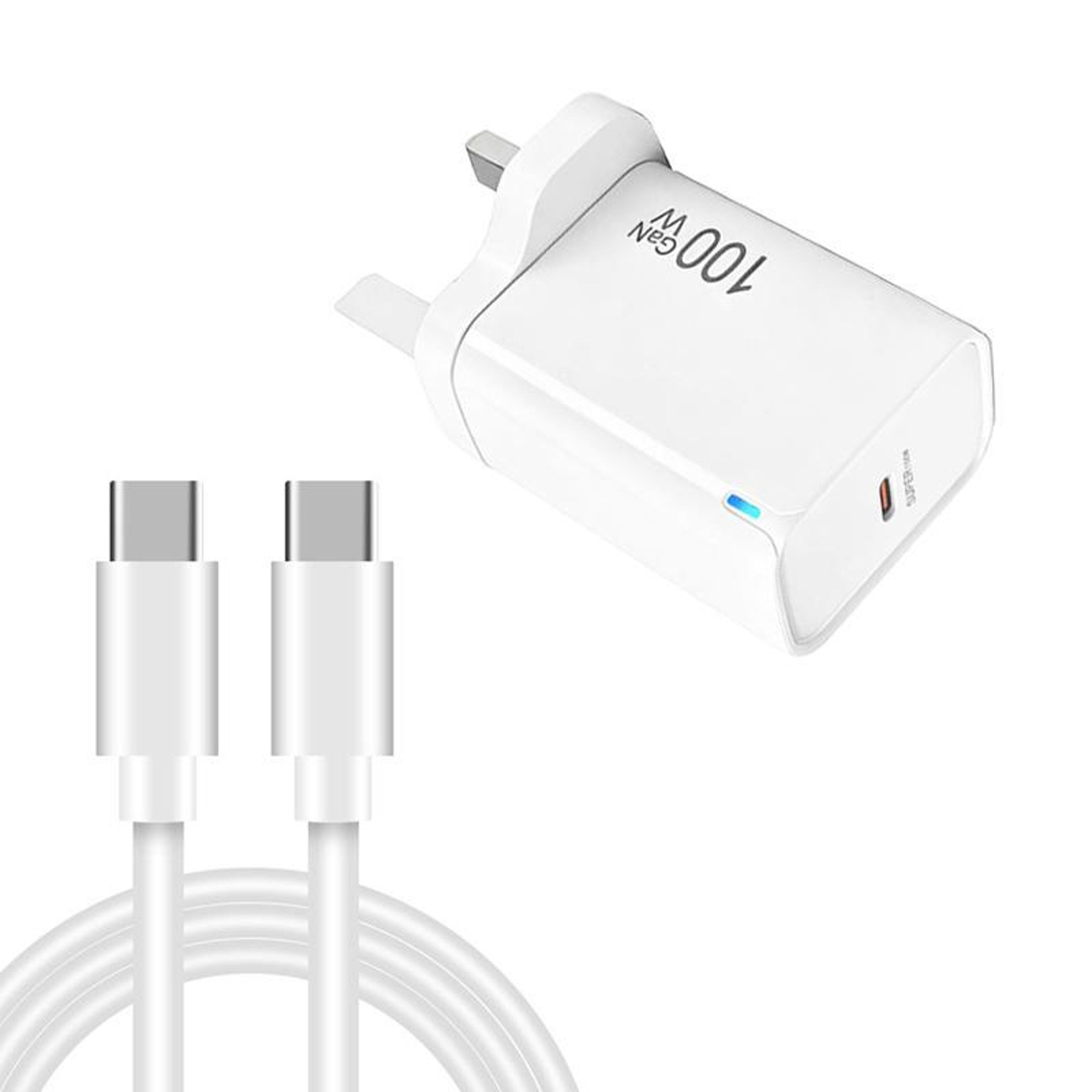 TE-PD46 GaN Charger 45W USB C Fast Charger with 60W USB C Cable for Laptop Phone and Tablet – view 1