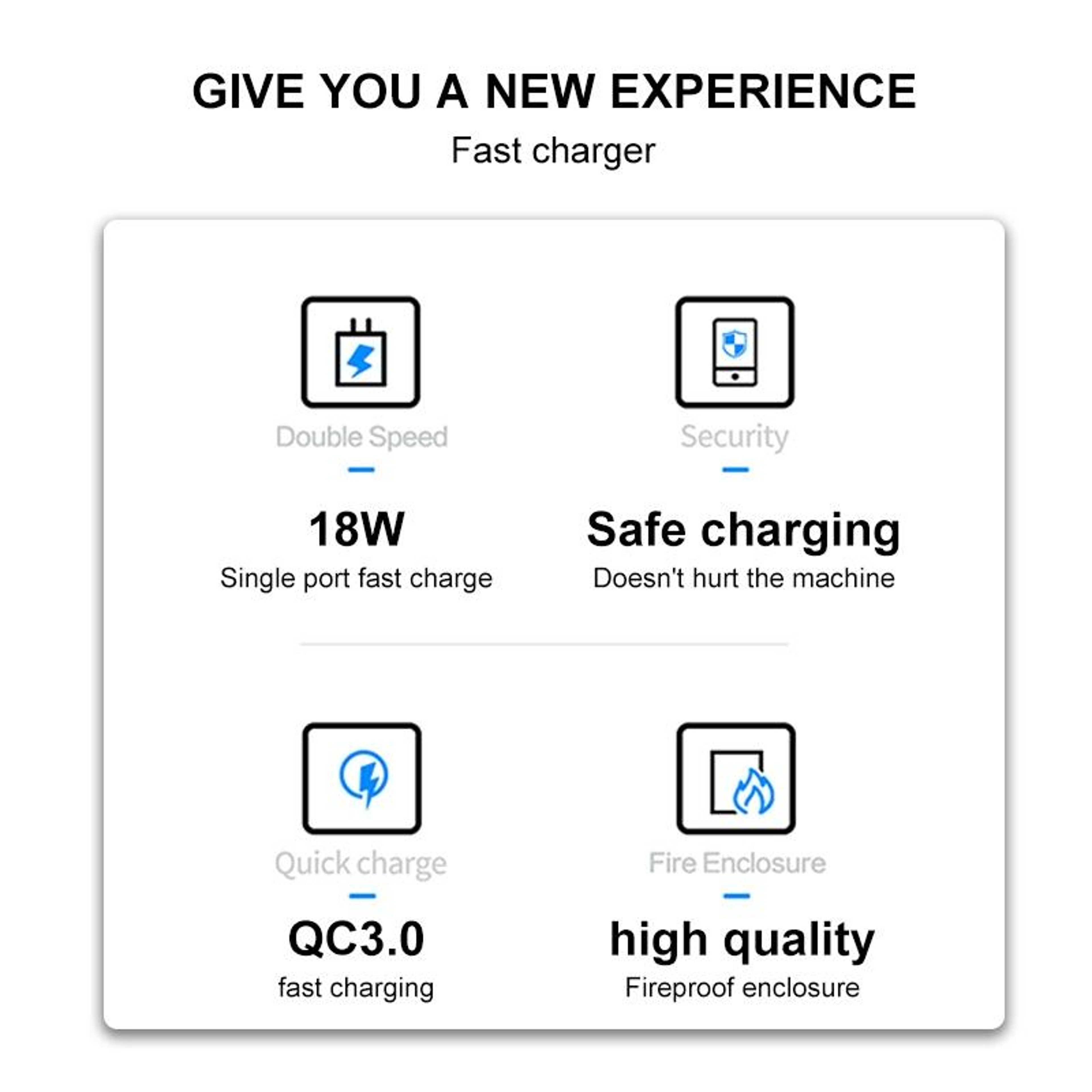 WK WPU57 QC 30 Fast Charger 24W USB Wall Charger With Micro USB Cable US Plug 4