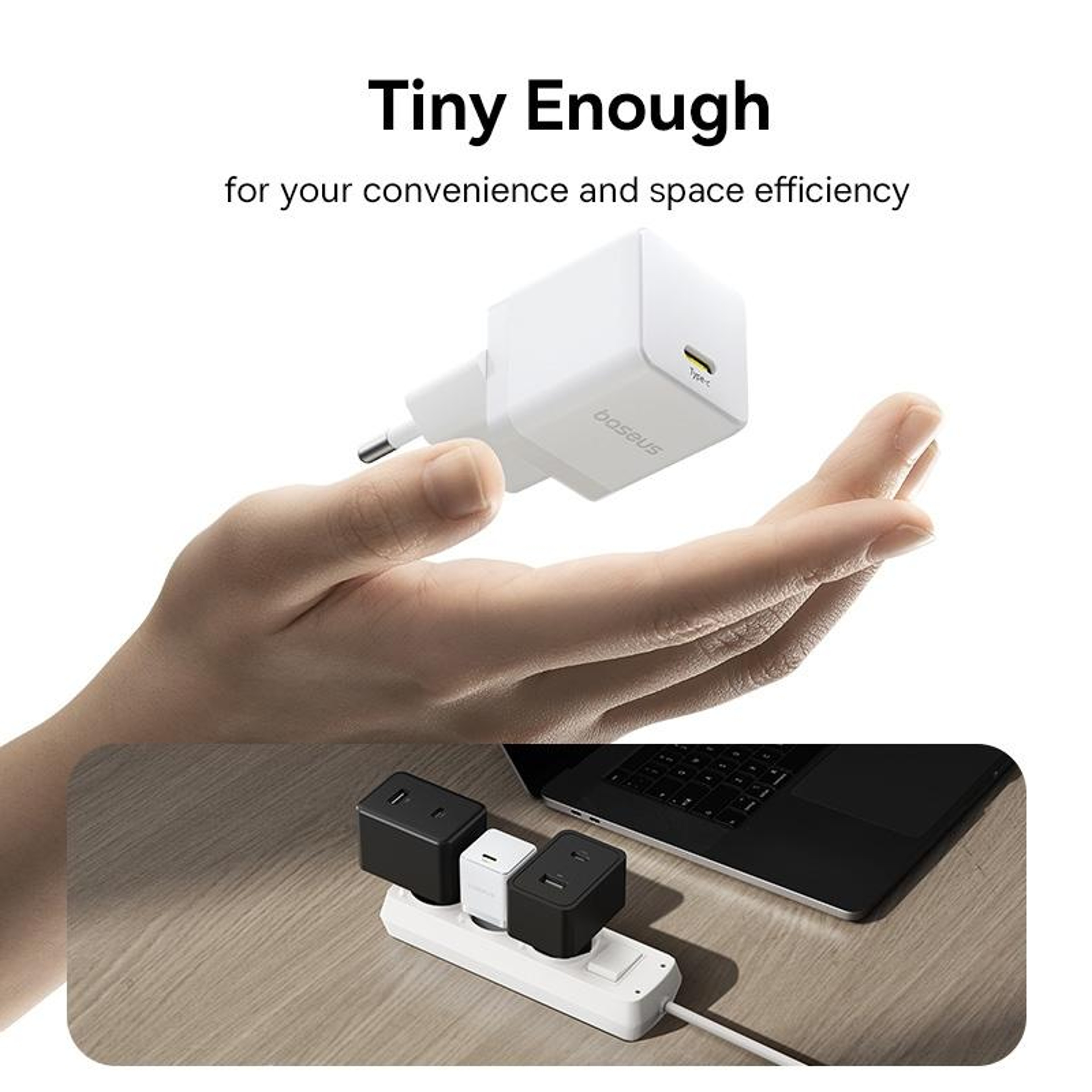 Baseus 30W USB C Fast Charger with 1m Type C Cable Compact PD Charger Adapter – view 5