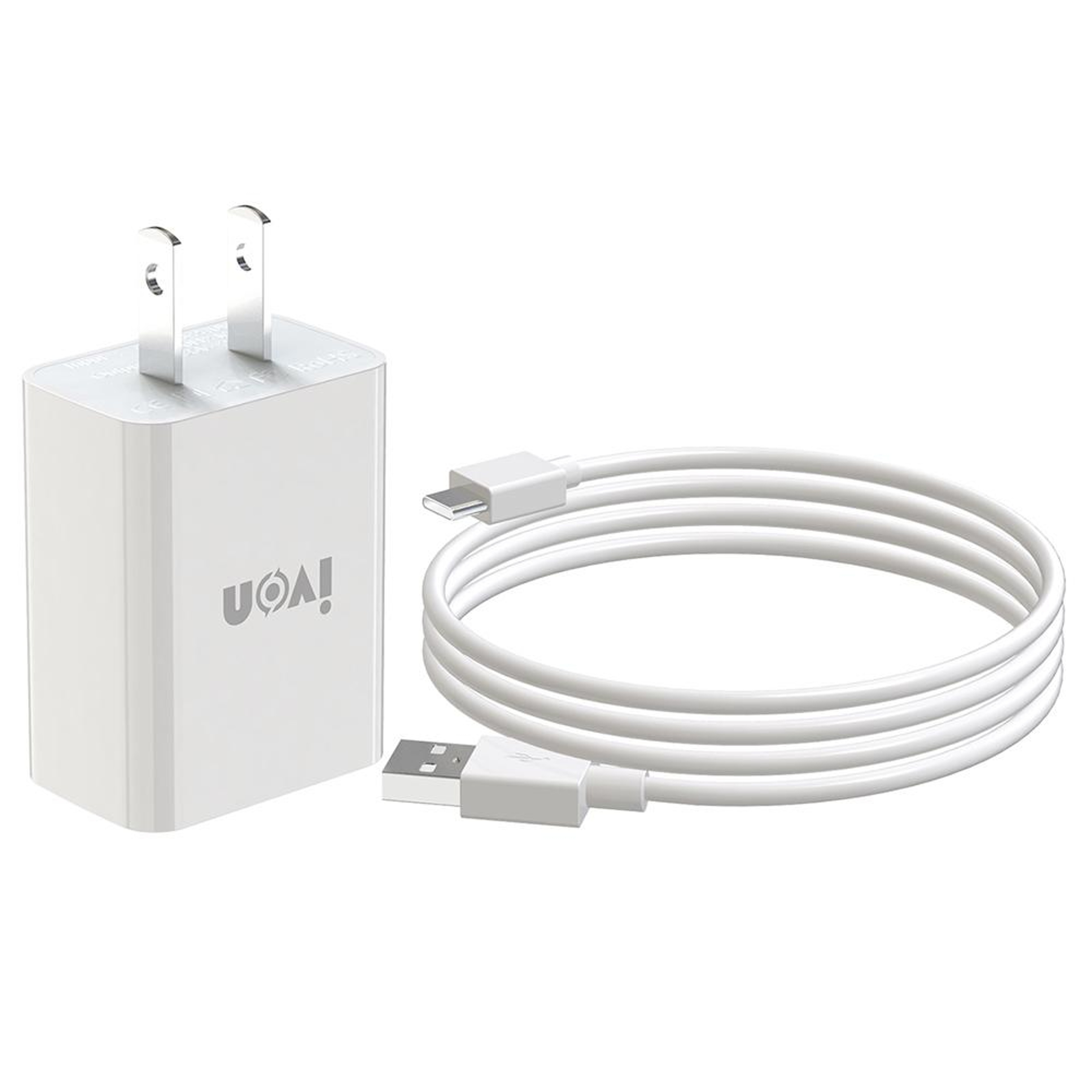 IVON AD33 USBC Travel Charger 21A Fast Wall Charger With 1M USBC Charging Cable US Plug 2