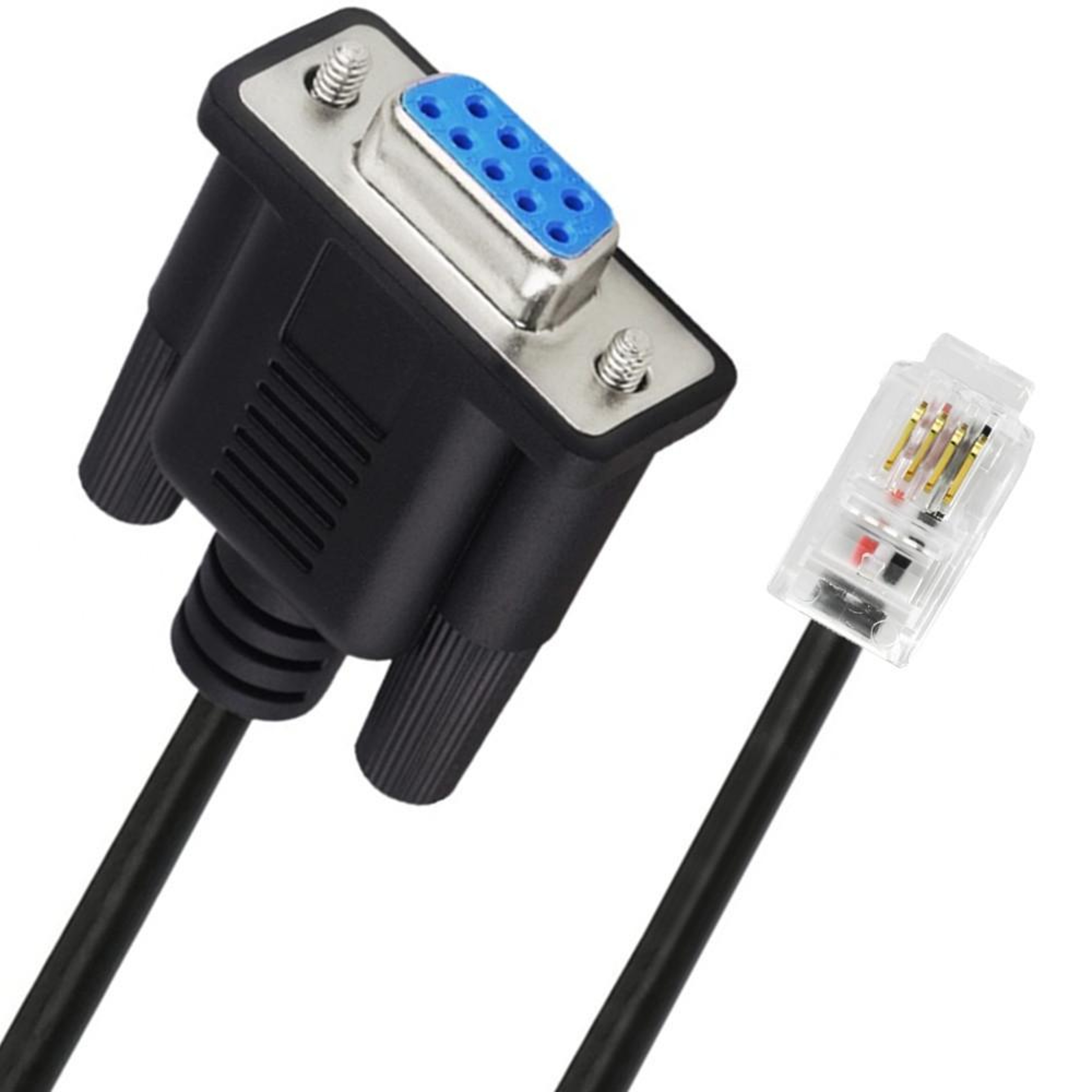 DB9 to RJ9 Adapter Cable 1.8M RS232 Serial Cable with 4P4C RJ9 Connector for Reliable Device Communication – view 2