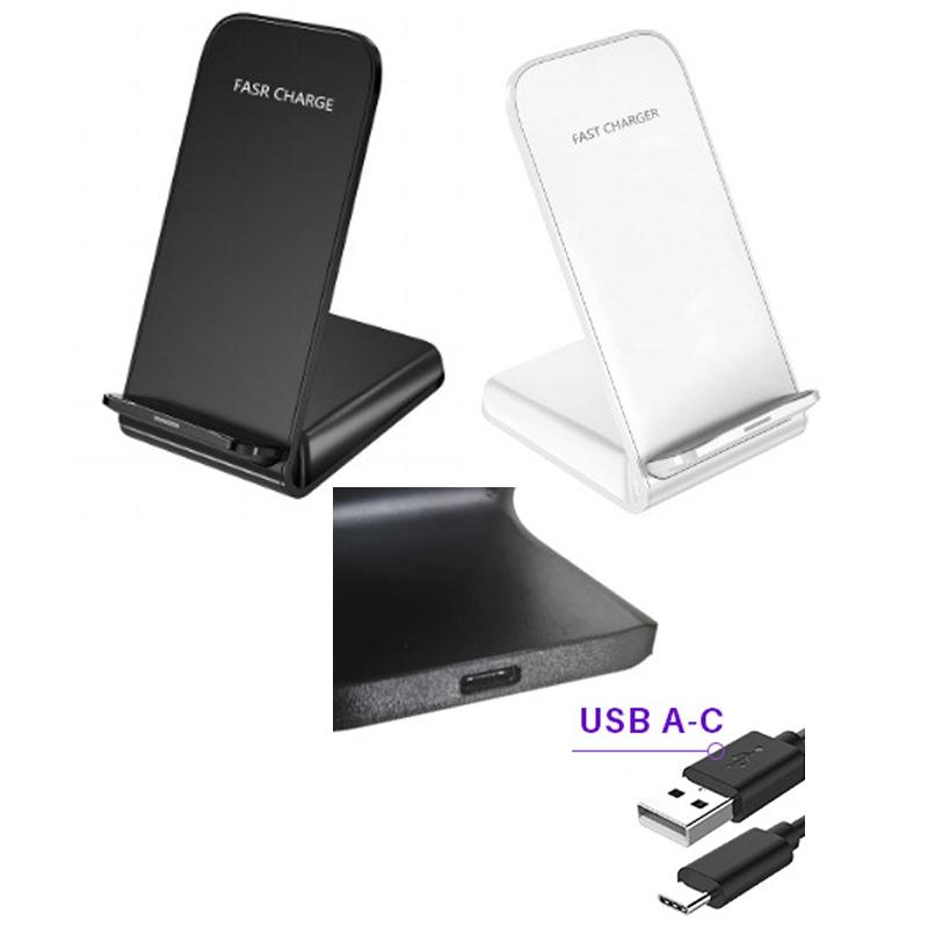 15W Wireless Charging Stand Fast Qi Desktop Phone Charger With Adjustable Viewing 2