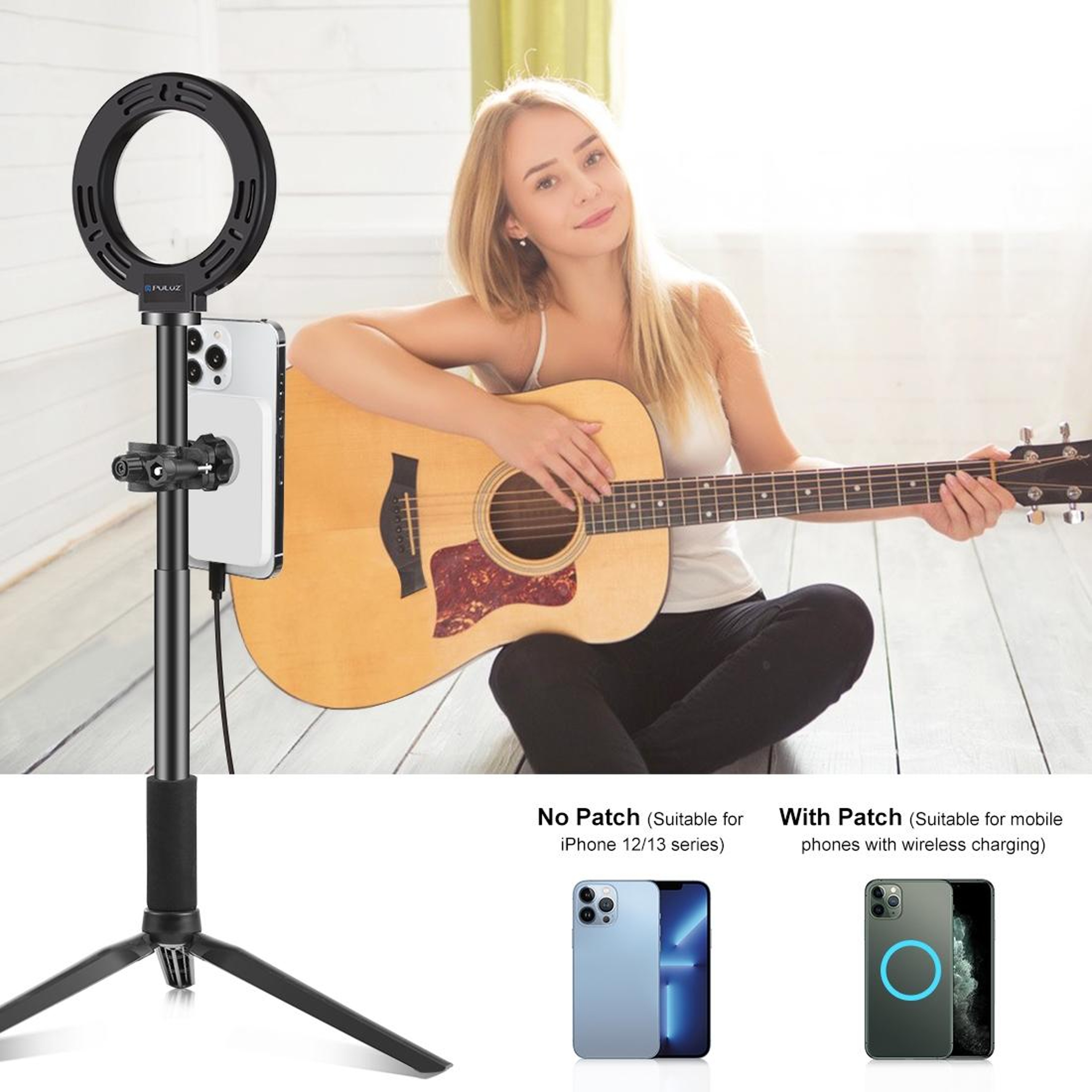 PULUZ 15W Magnetic Wireless Charger Qi Fast Charging MagSafe Phone Holder for Vlogging – view 7