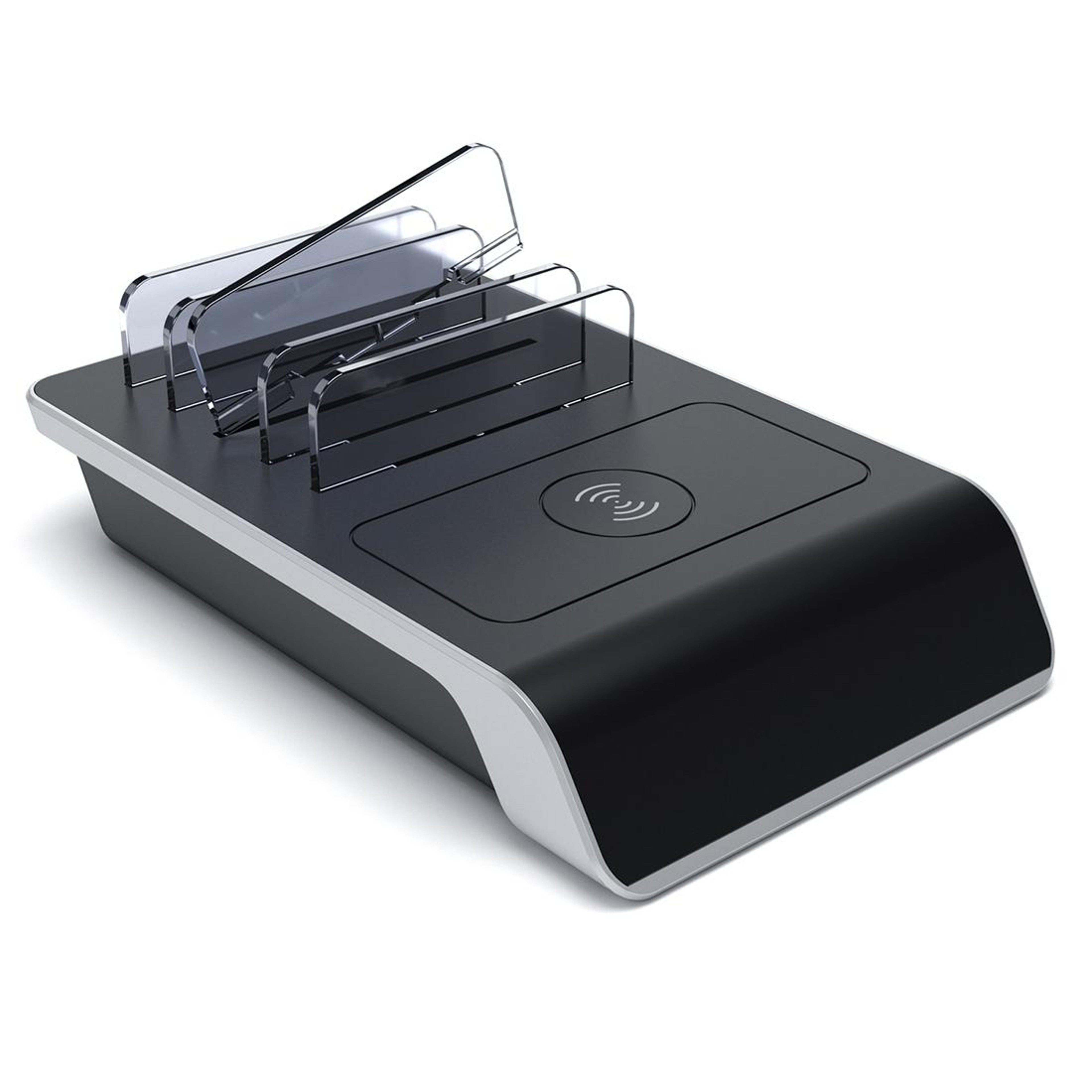 UD09 Wireless Charging Station Phone Stand With 4 USB Ports And Type C Dock 1