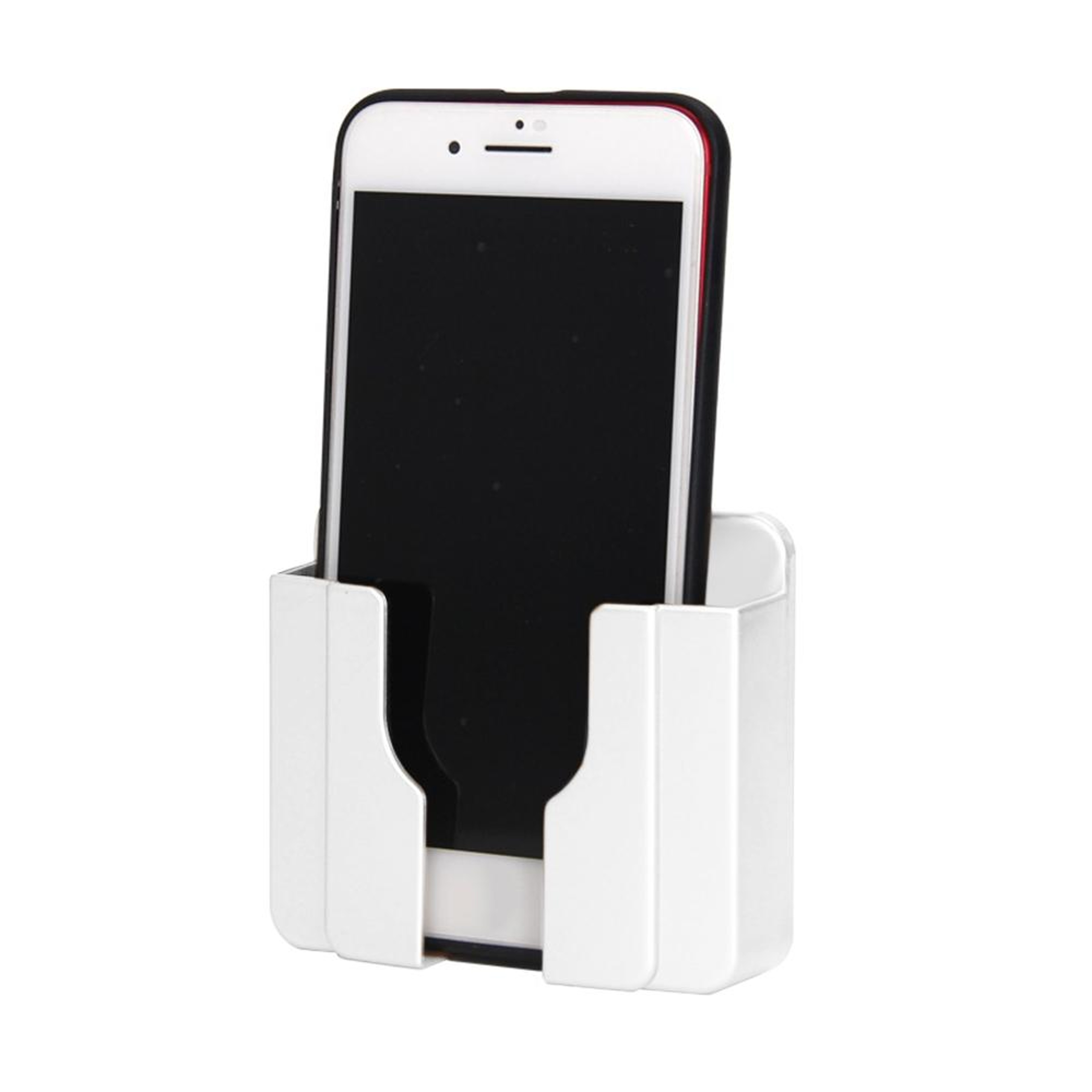 Wall Phone Holder with Charging Shelf Universal Wall Mount Phone Stand Storage Box – view 10