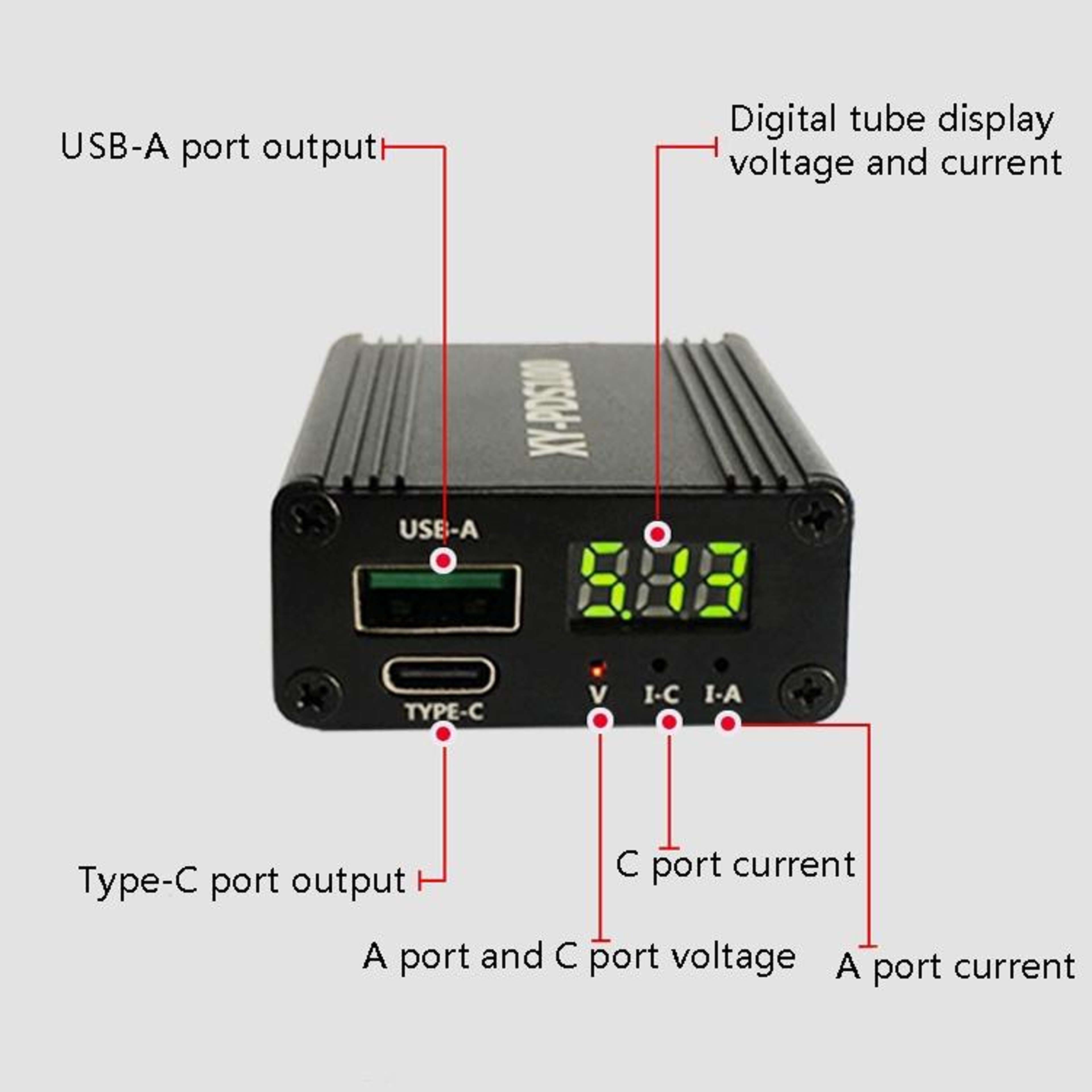 100W USB-C Charger Module PD3.0 QC4.0 DC 12V-28V Step Down Fast Charging Board – view 6