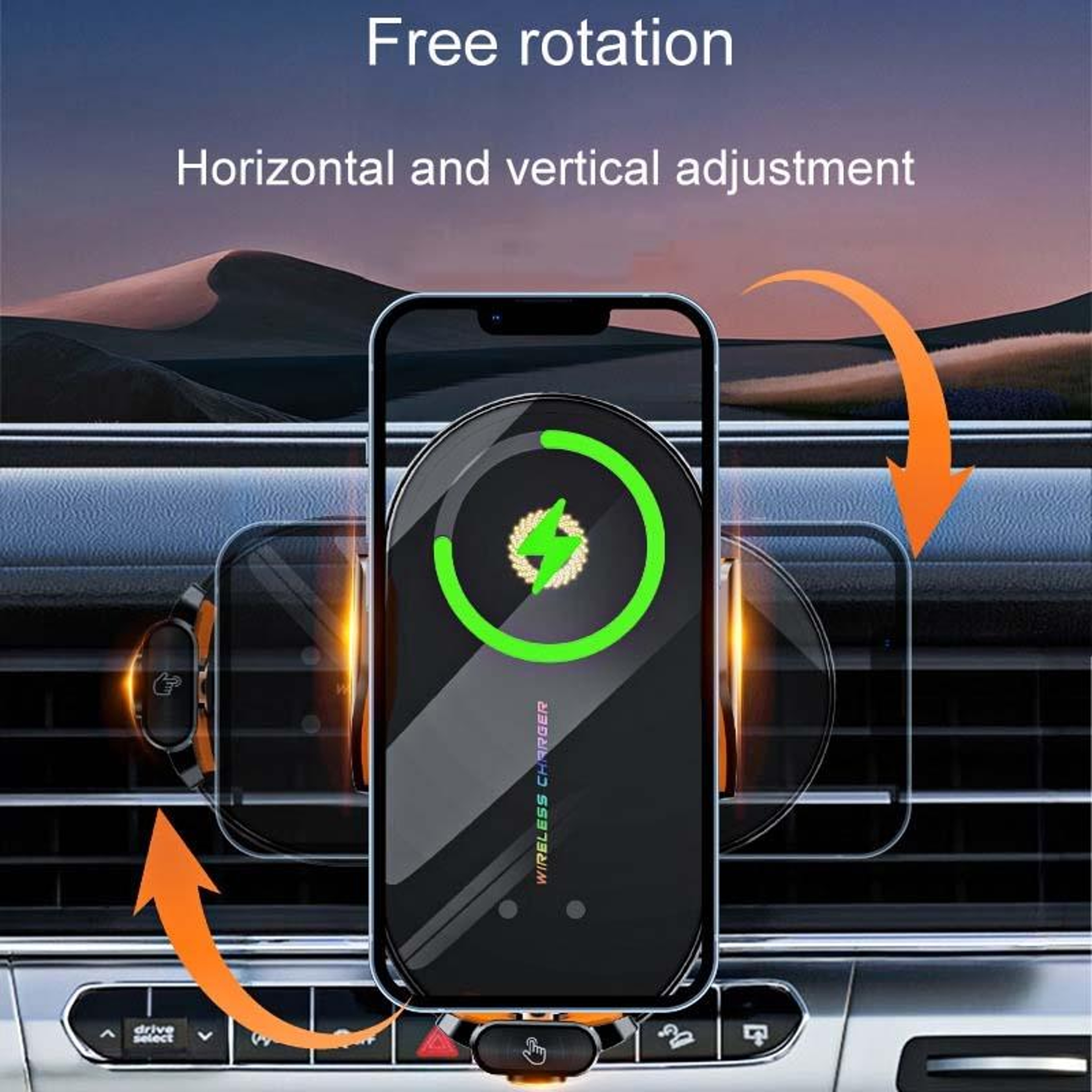 C3 Smart Automatic Phone Mount Wireless Car Charger with 15W Fast Wireless Charging – view 6