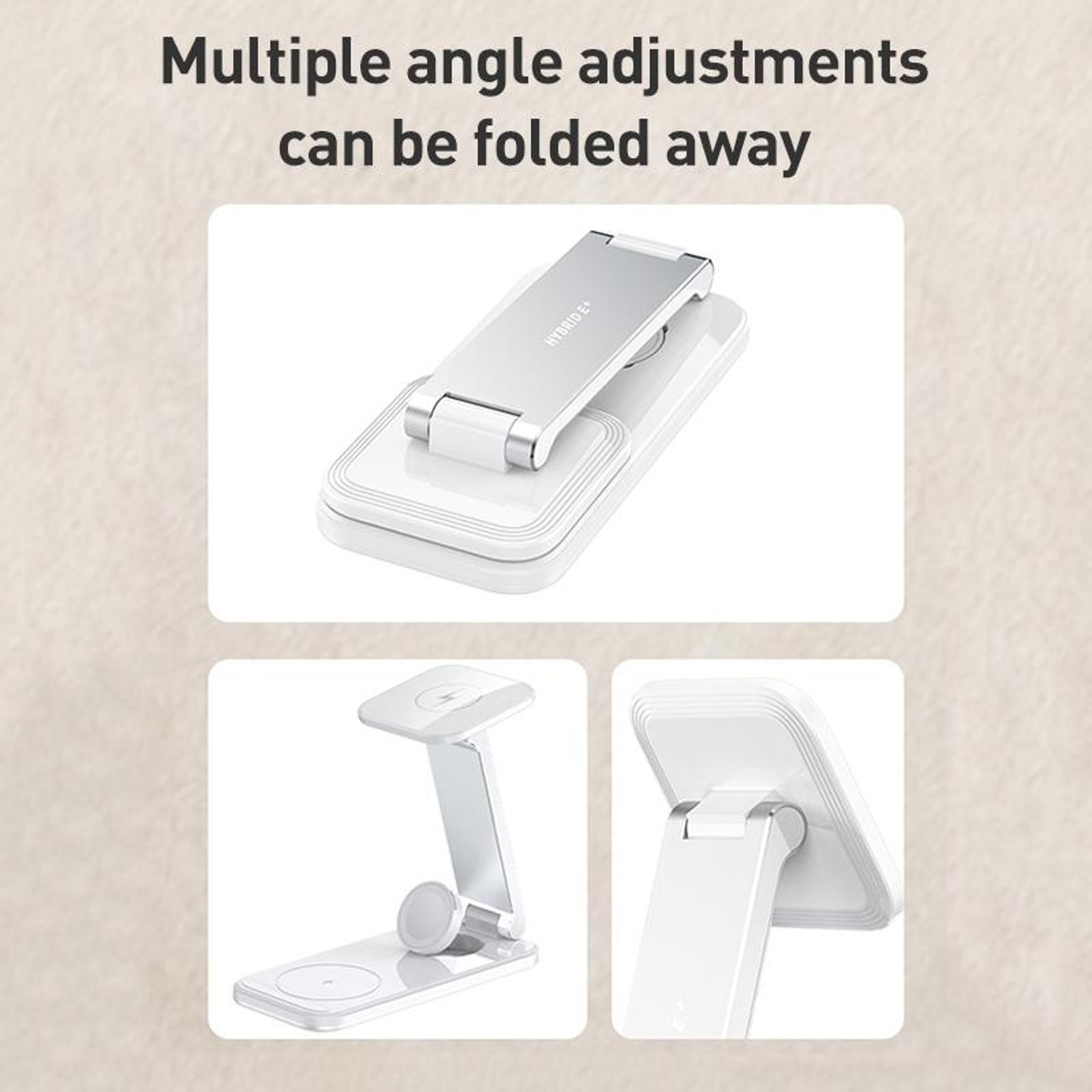 S16 3 In 1 Wireless Charger Foldable 15W Wireless Charging Station Phone Holder For Phone Watch And 7