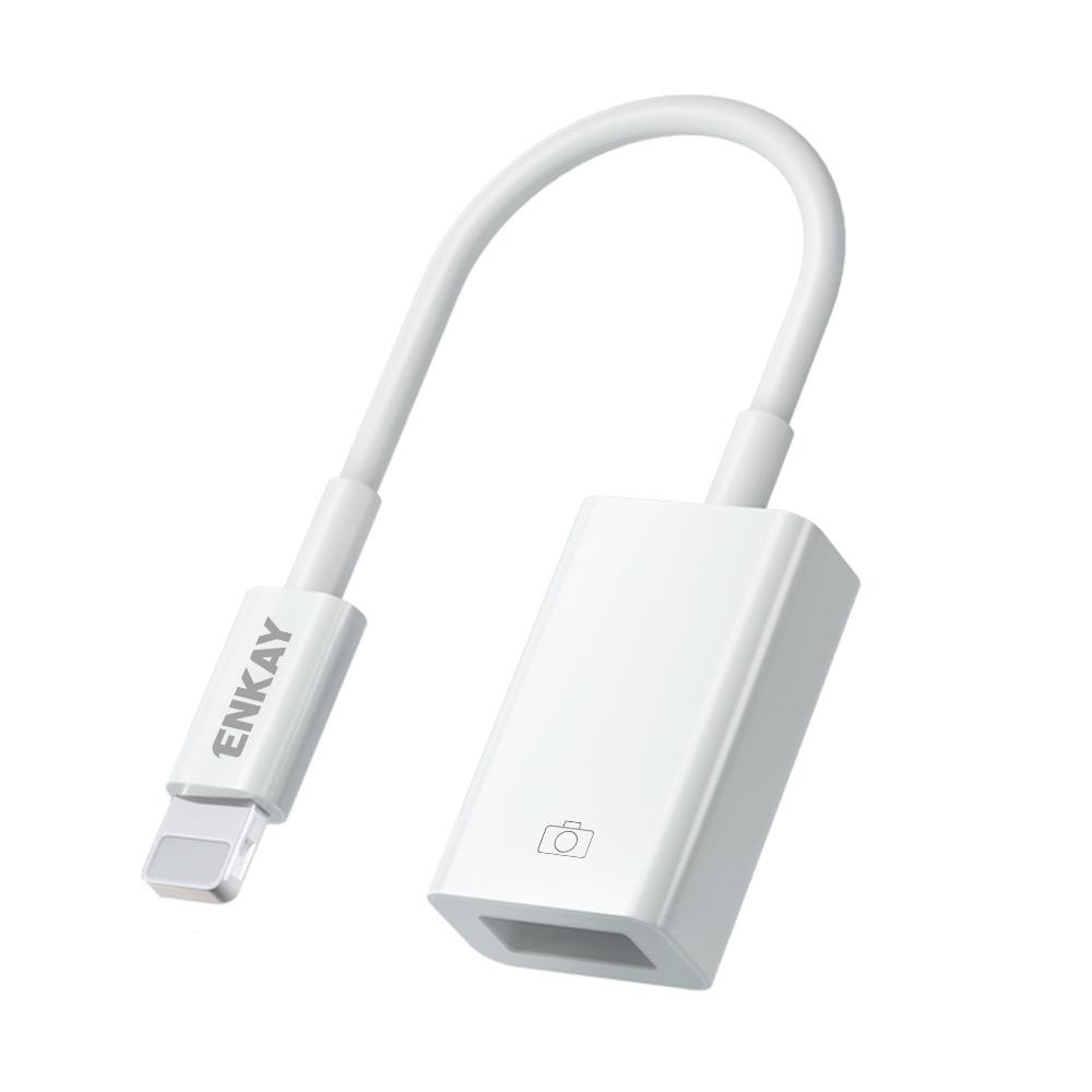 ENKAY Lightning To USB OTG Adapter USB Camera Adapter For IPhone IPad USB 30 Data Transfer Cable 0