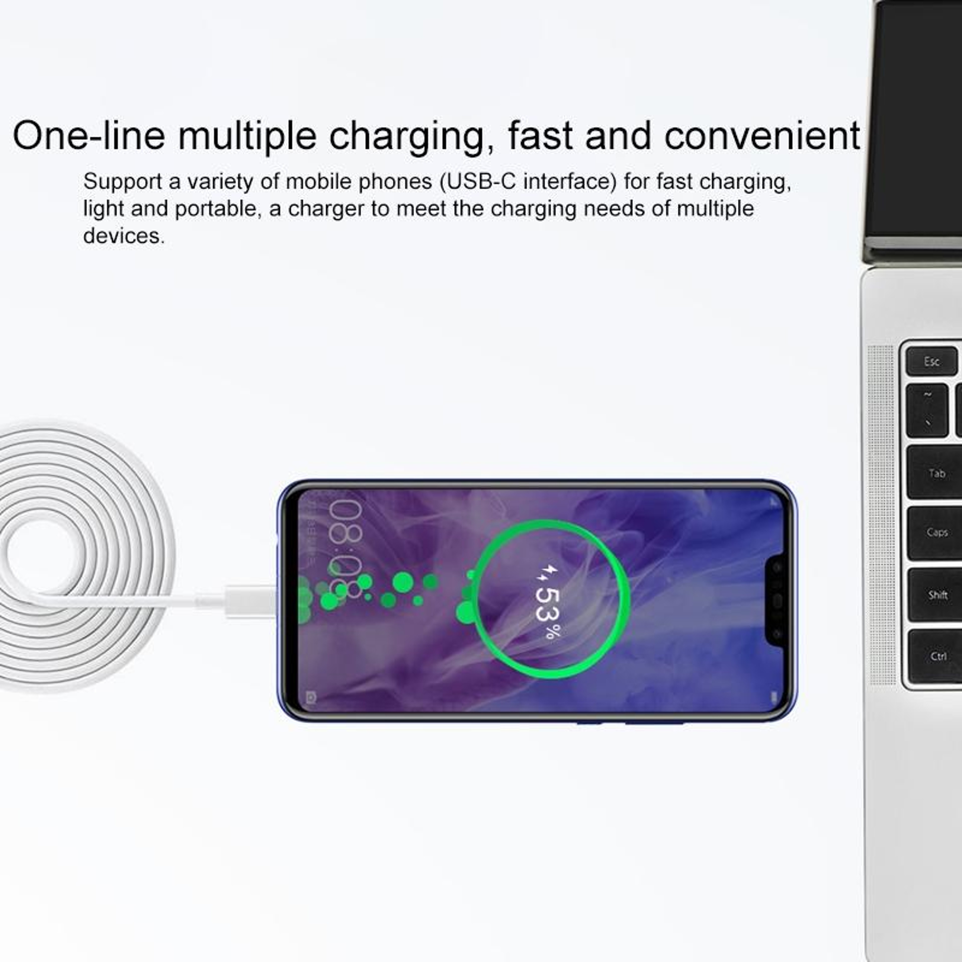 Original Huawei 65W USB C Charger Fast Power Adapter for MateBook and Honor MagicBook US Plug – view 3